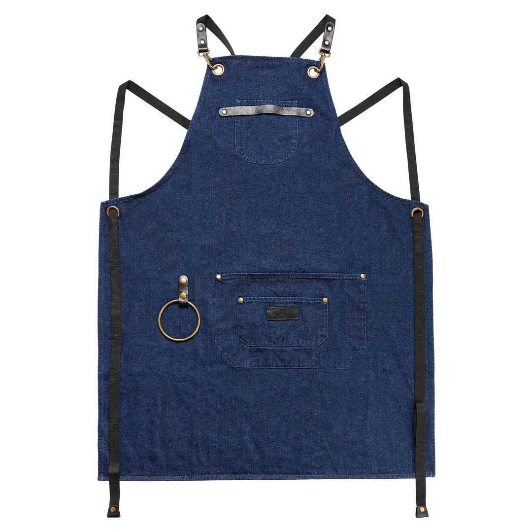 Tablier de cuisine réglable en coton denim avec poches pour cuisine Tablier de cuisine réglable en coton denim avec poches pour cuisine