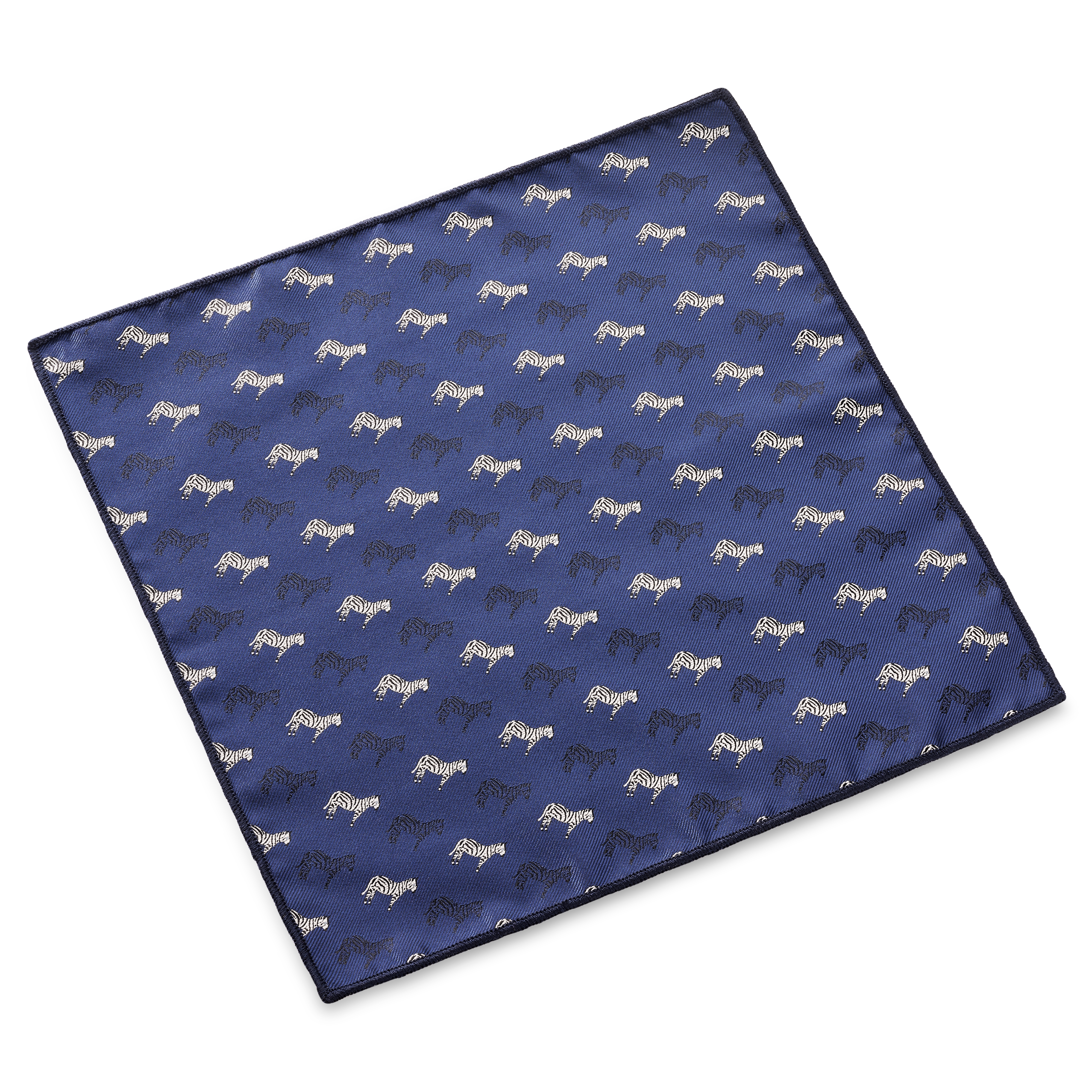 Zoikos | Lenço de Bolso Zebra Azul - 2