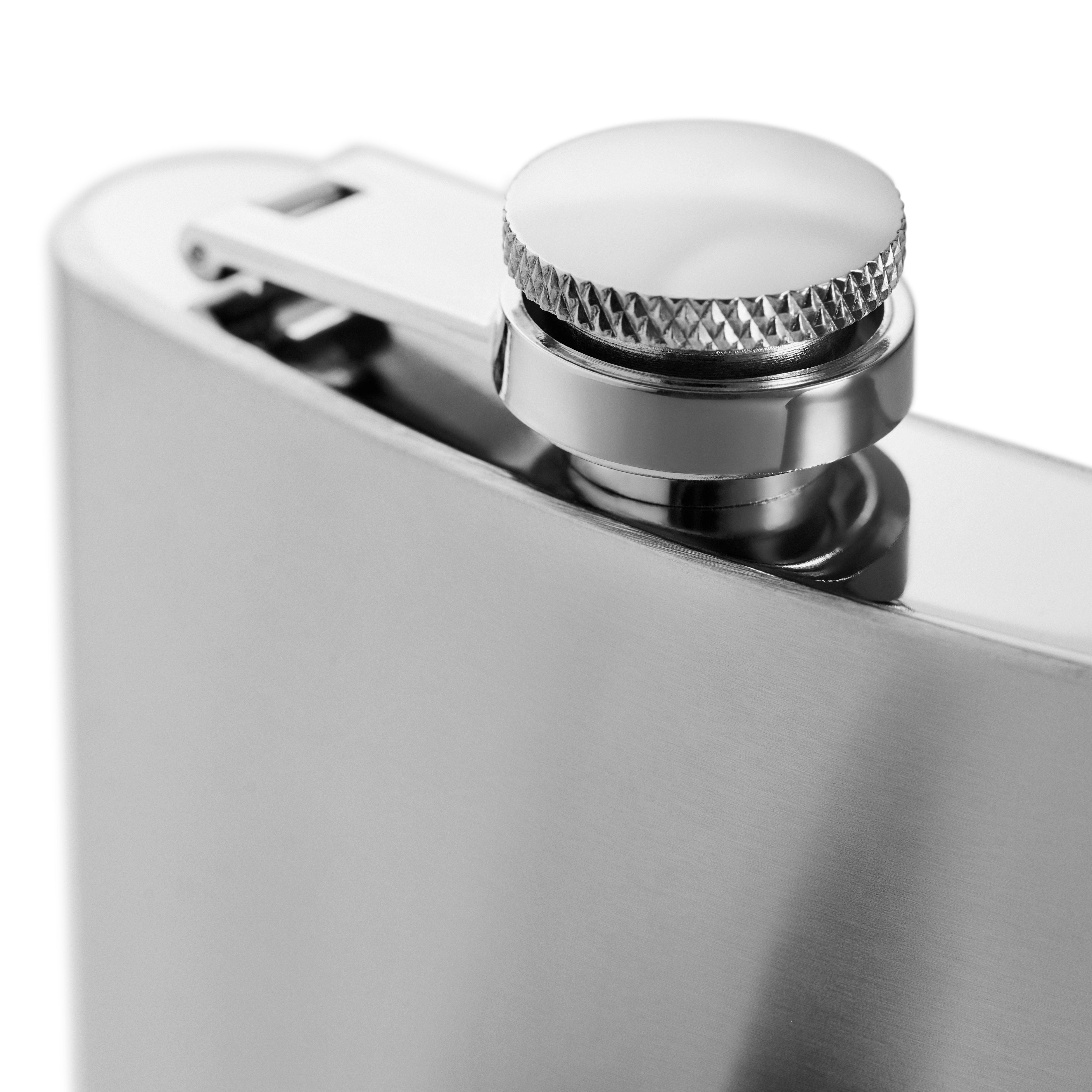 Stainless Steel Hip Flask and 2 Glass Set - 6