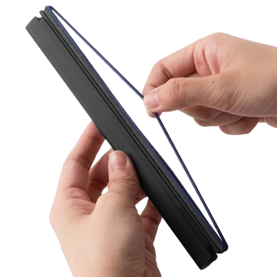 NOTA. WORK | Modulares, mattes schwarzes Recycling Leder Notizbuch - 2