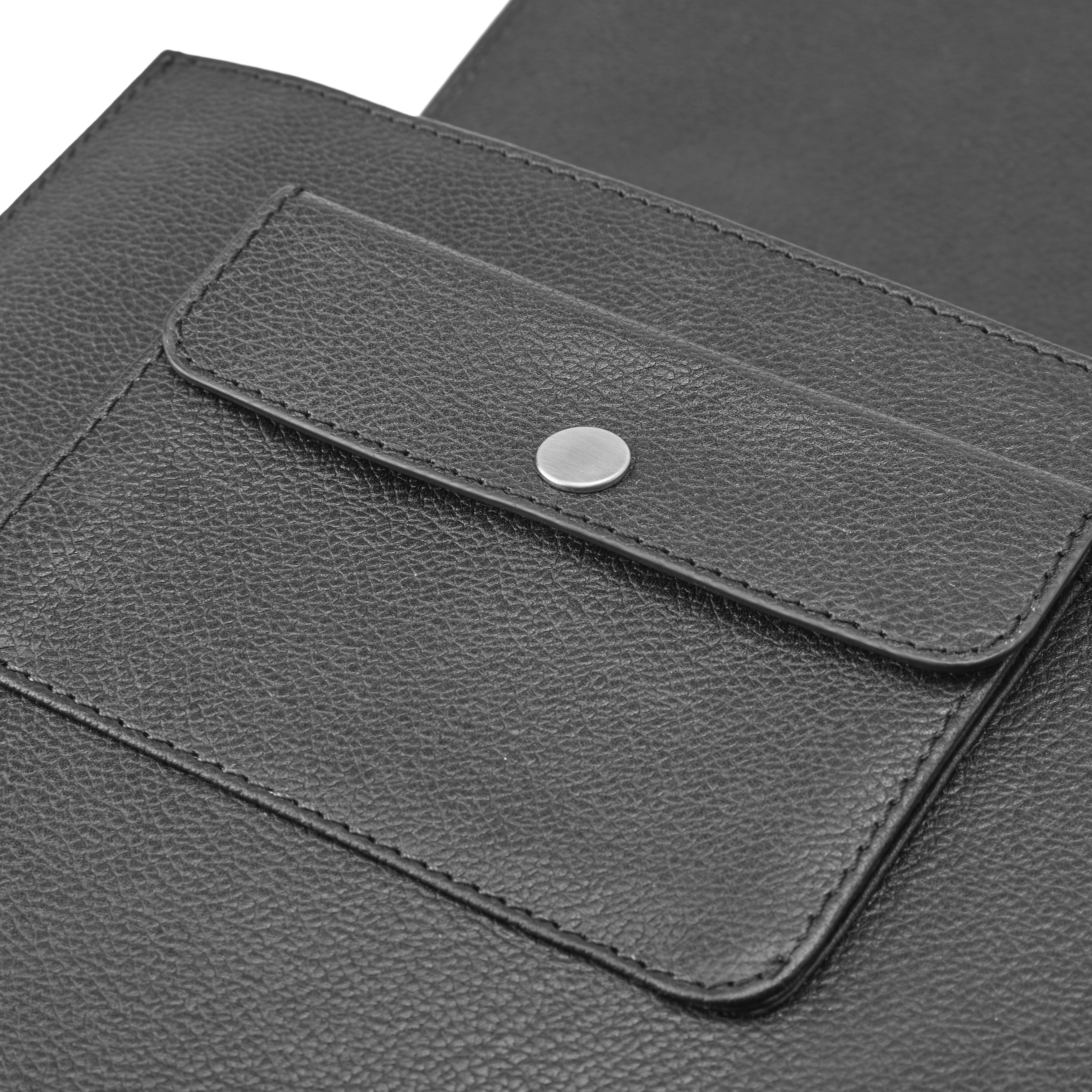 Funda para portátil de cuero negro 13" Lyon - 7