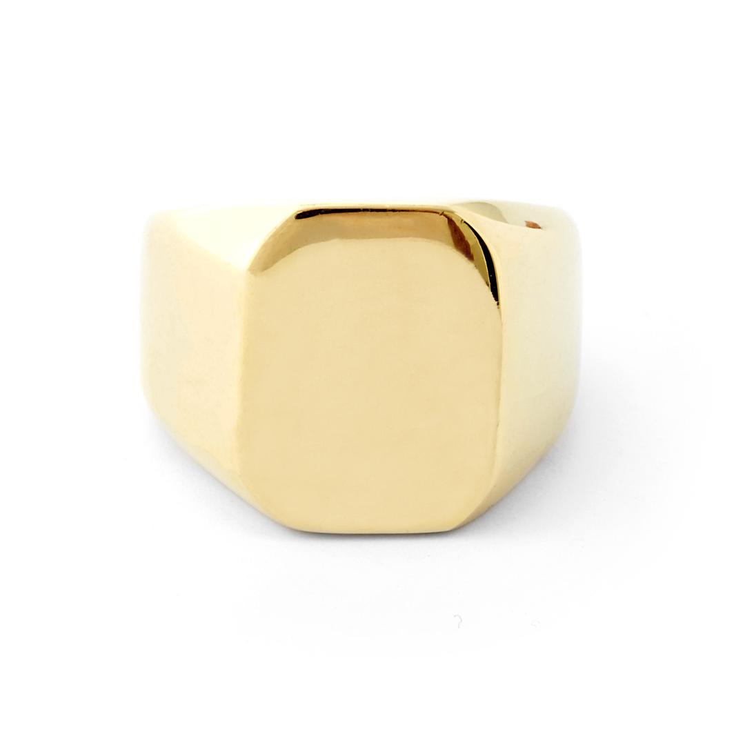 Gold-Tone Liam Ring | Lucleon | 365 day return policy