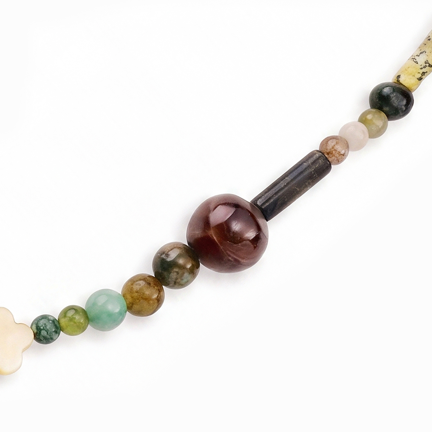 Mediterranean | Collar de cuentas en tonos tierra - 5