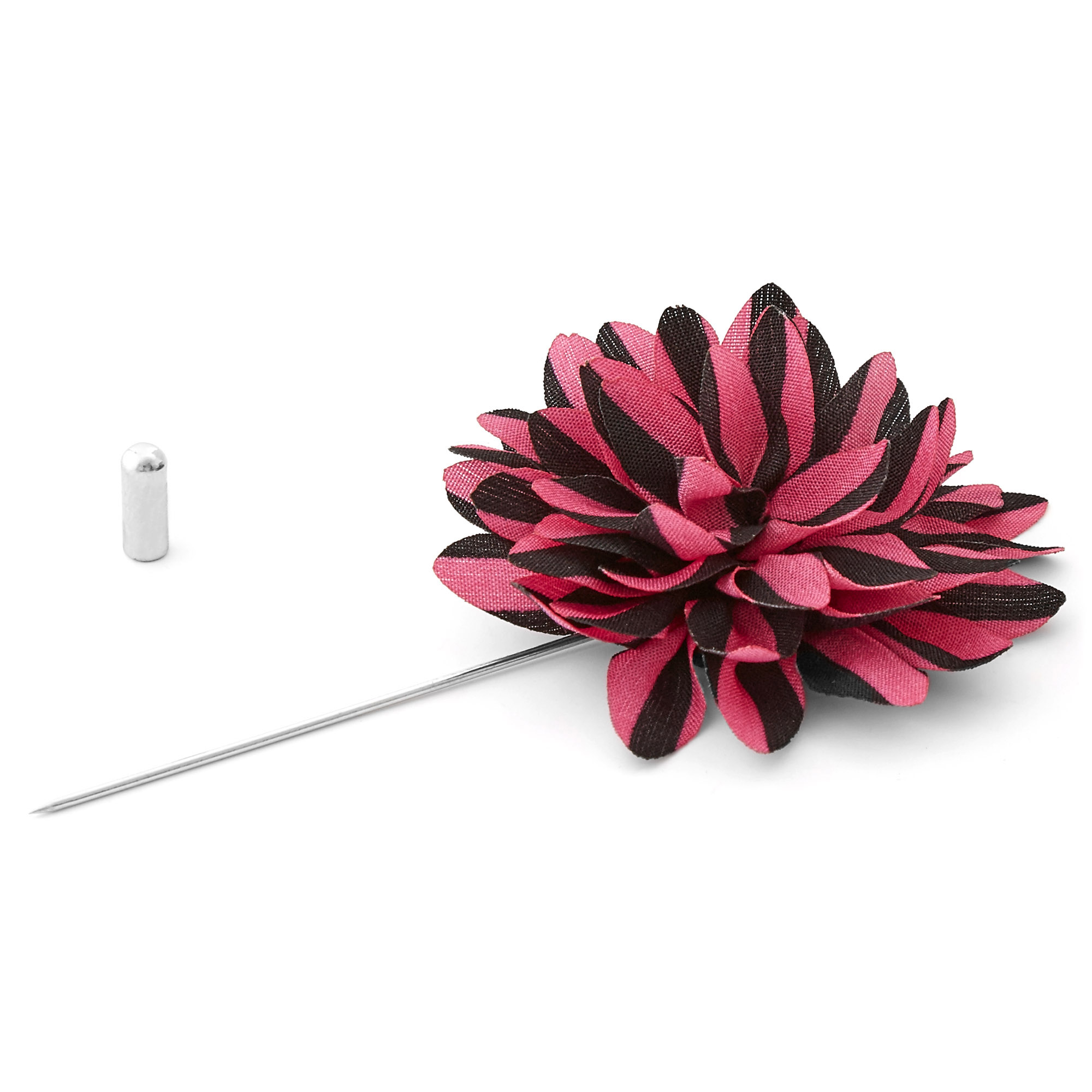 Flor de solapa negra y magenta - 2