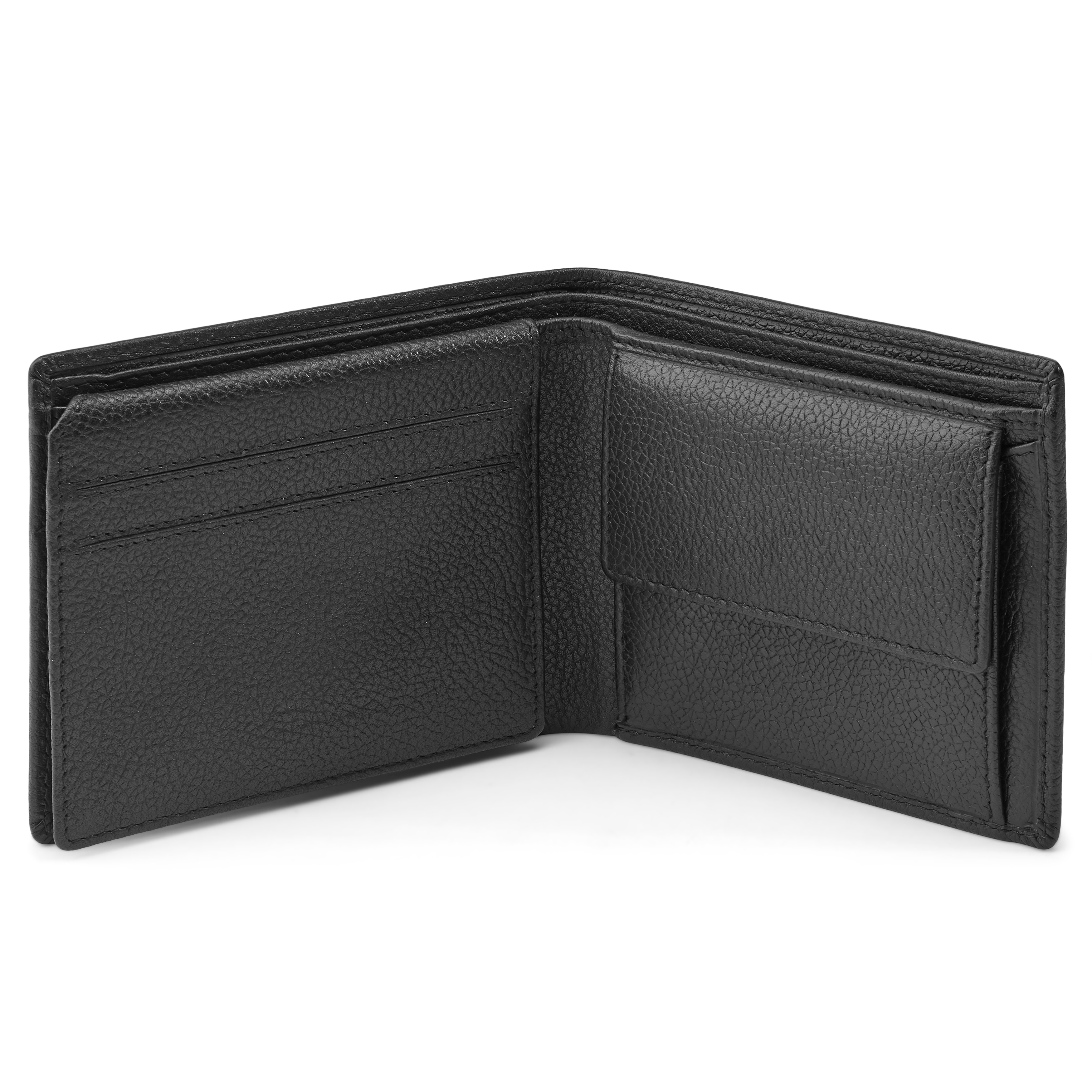 Black Leather RFID-Blocking Wallet - 2