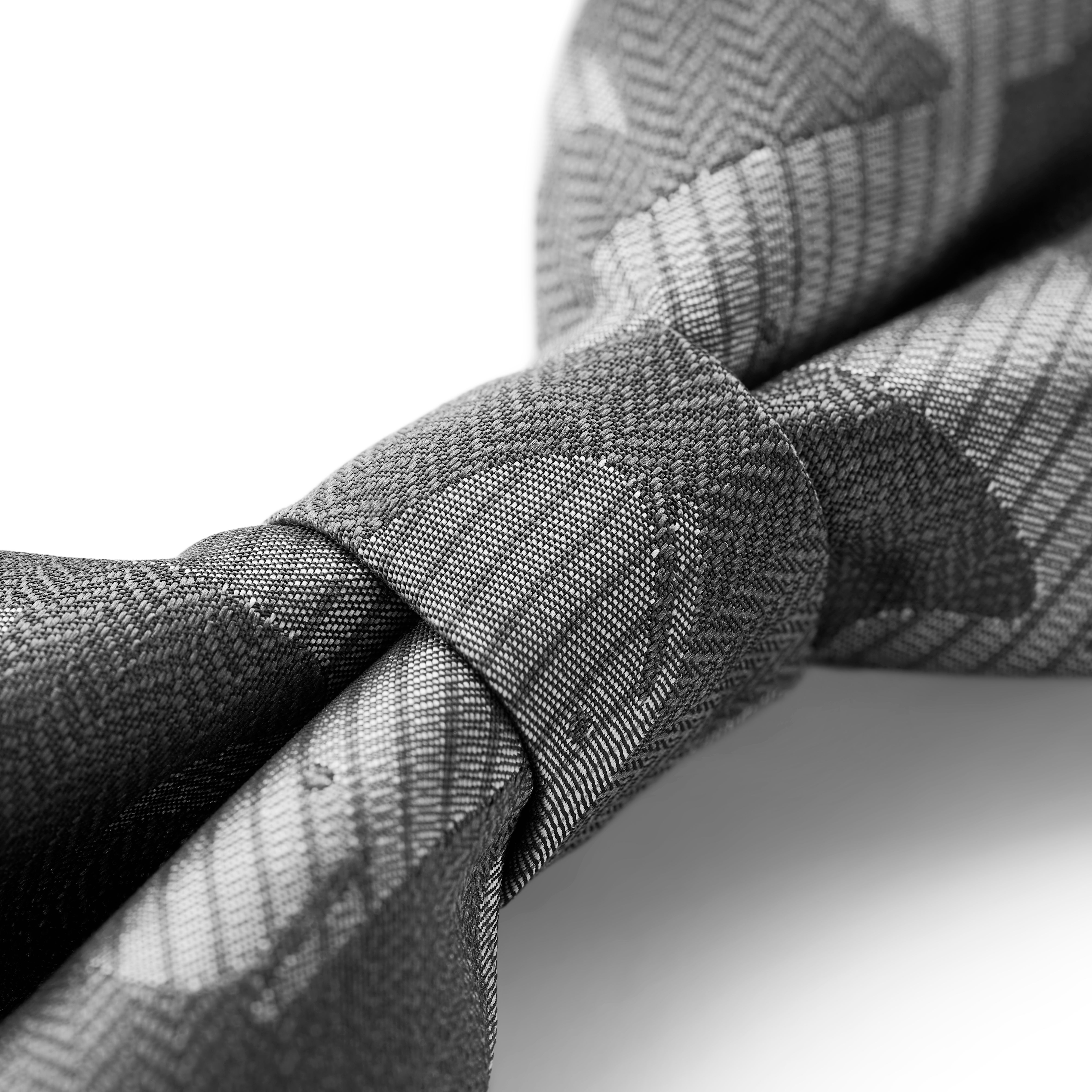 Zoikos | Predviazaný motýlik v sivej farbe s veľrybami  - 3