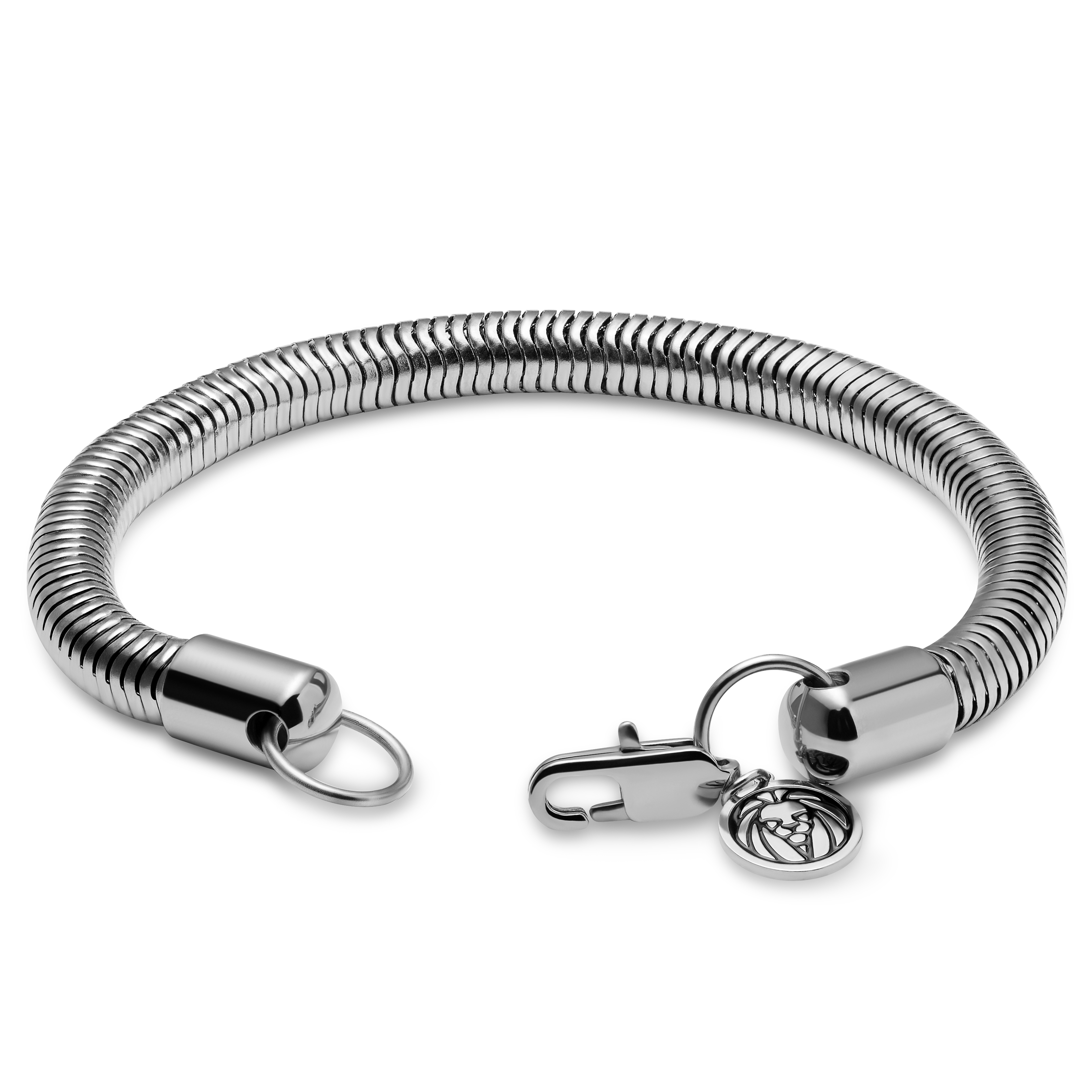 Essentials | 6 mm Silver-Tone Snake Chain Bracelet - 3