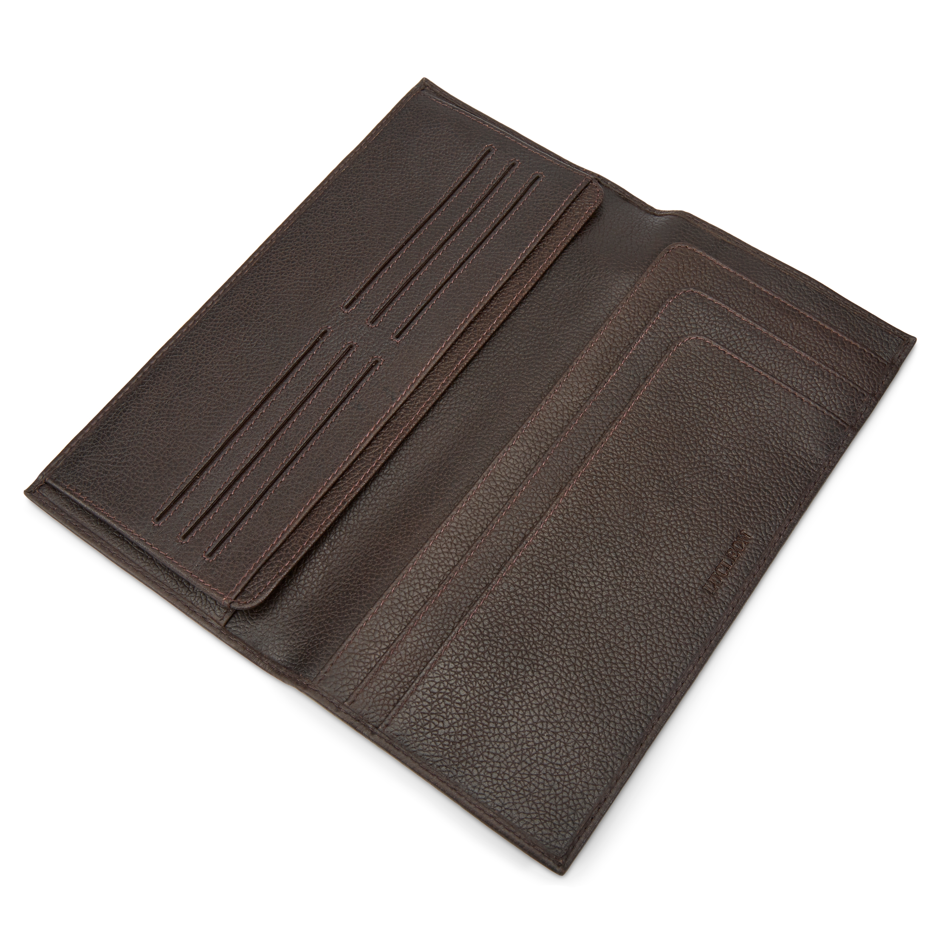 Lowe Dark-Brown Leather RFID-Blocking Travel Wallet    - 2