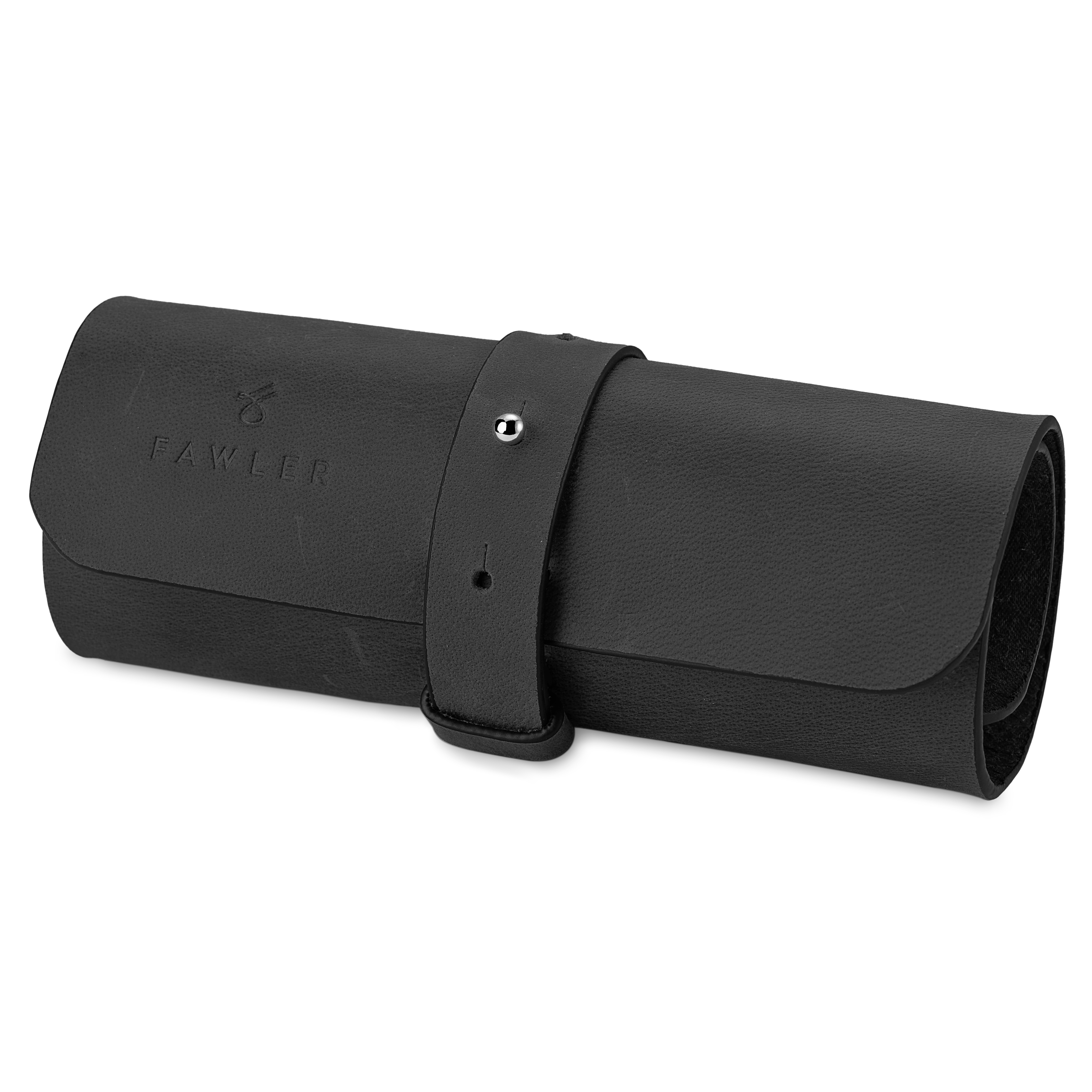 Black Leather Cable Organiser - 2