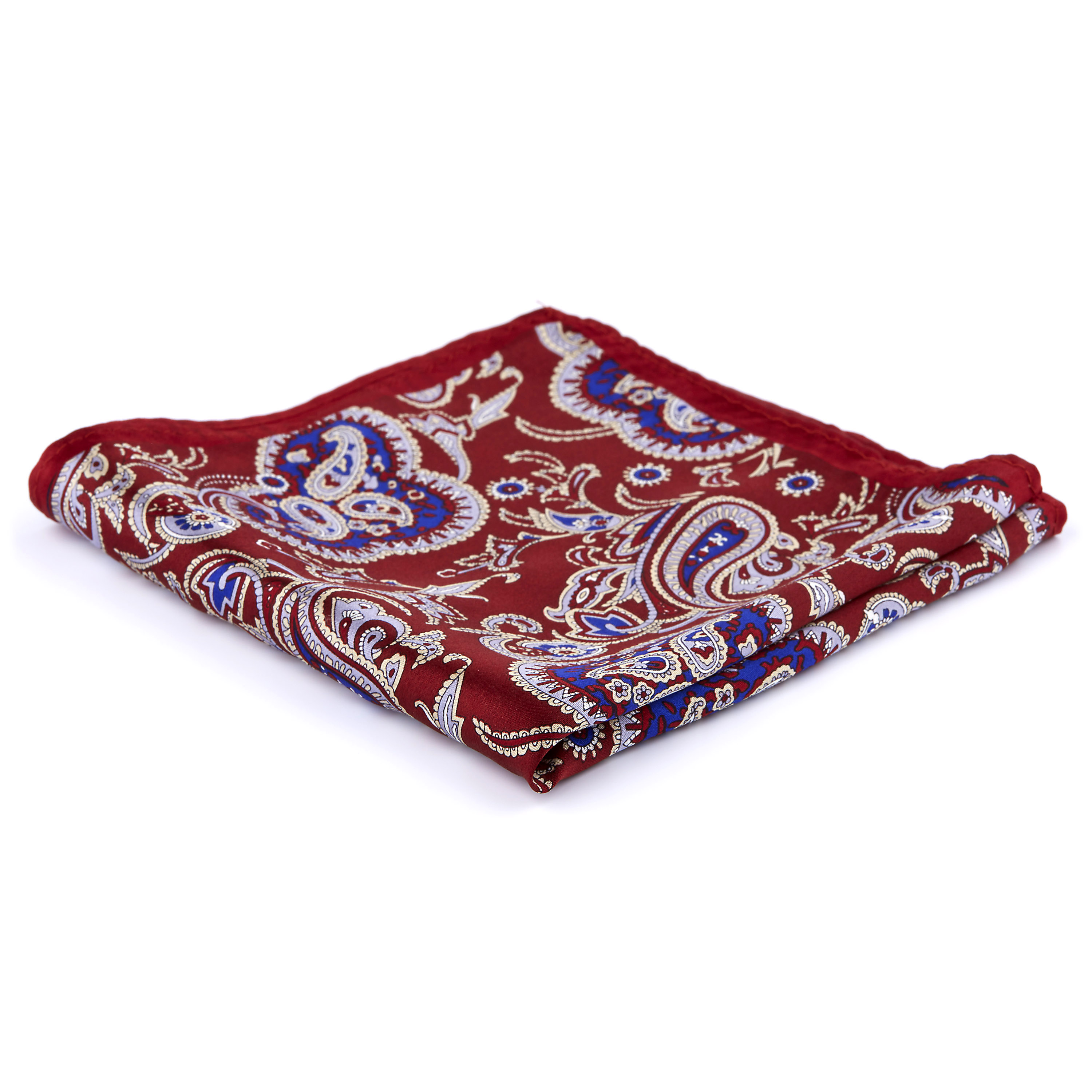 Elegant Burgundy Silke Bröstnäsduk - 1