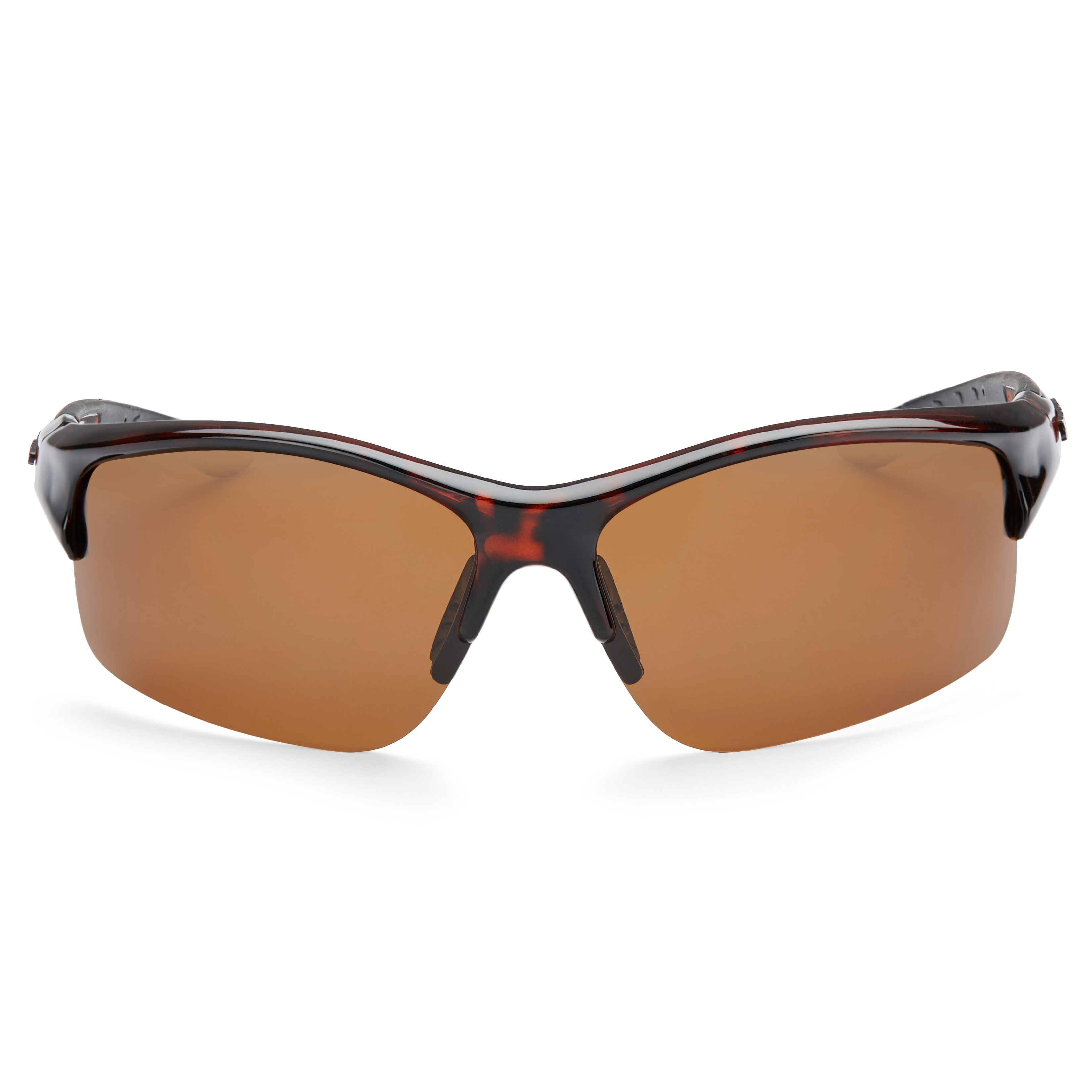 Polariserade Sköldpaddsmönstrade & Bruna Sportsolglasögon - 1