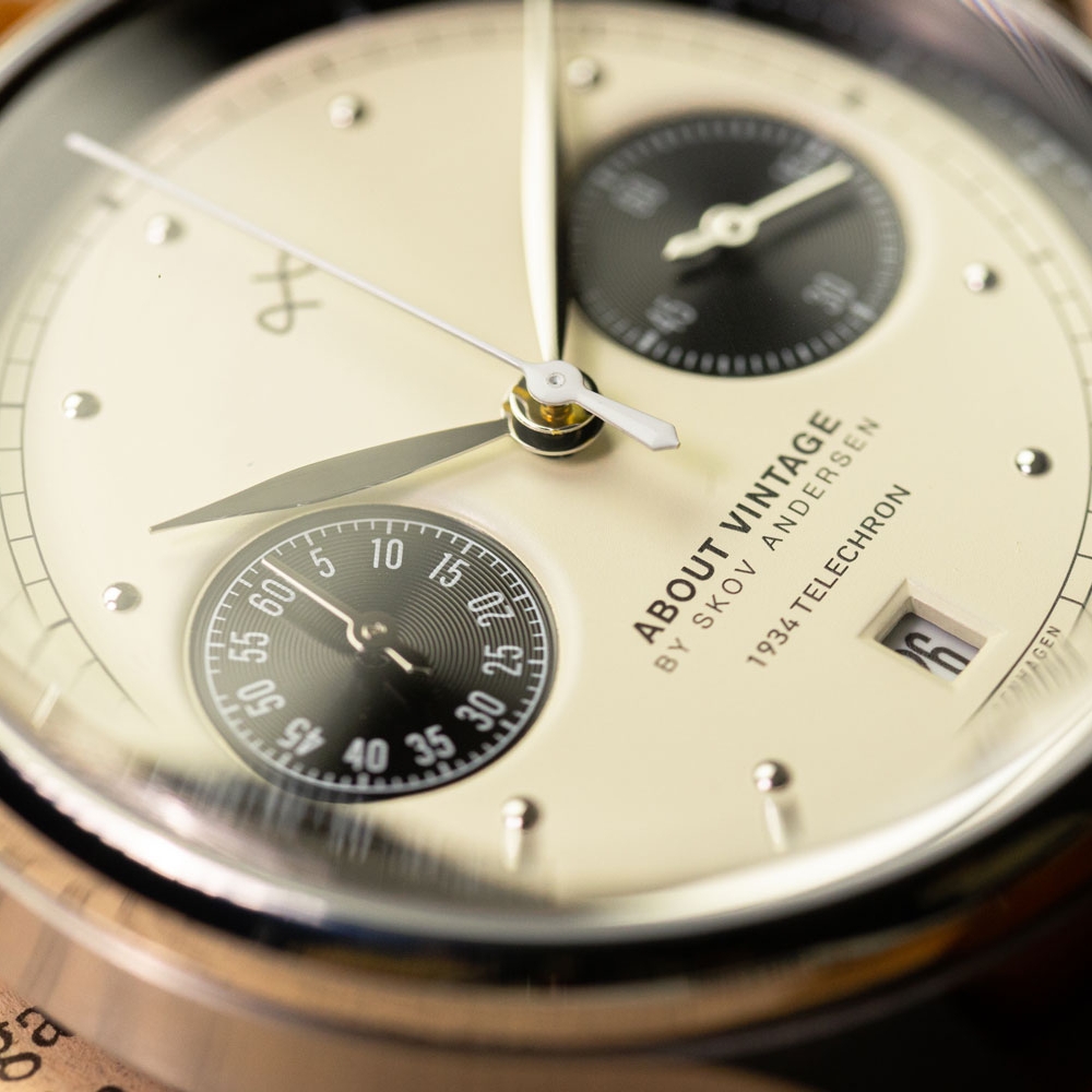 1934 Telechron | Kirurgisk stål, Off-White og Sort - 4