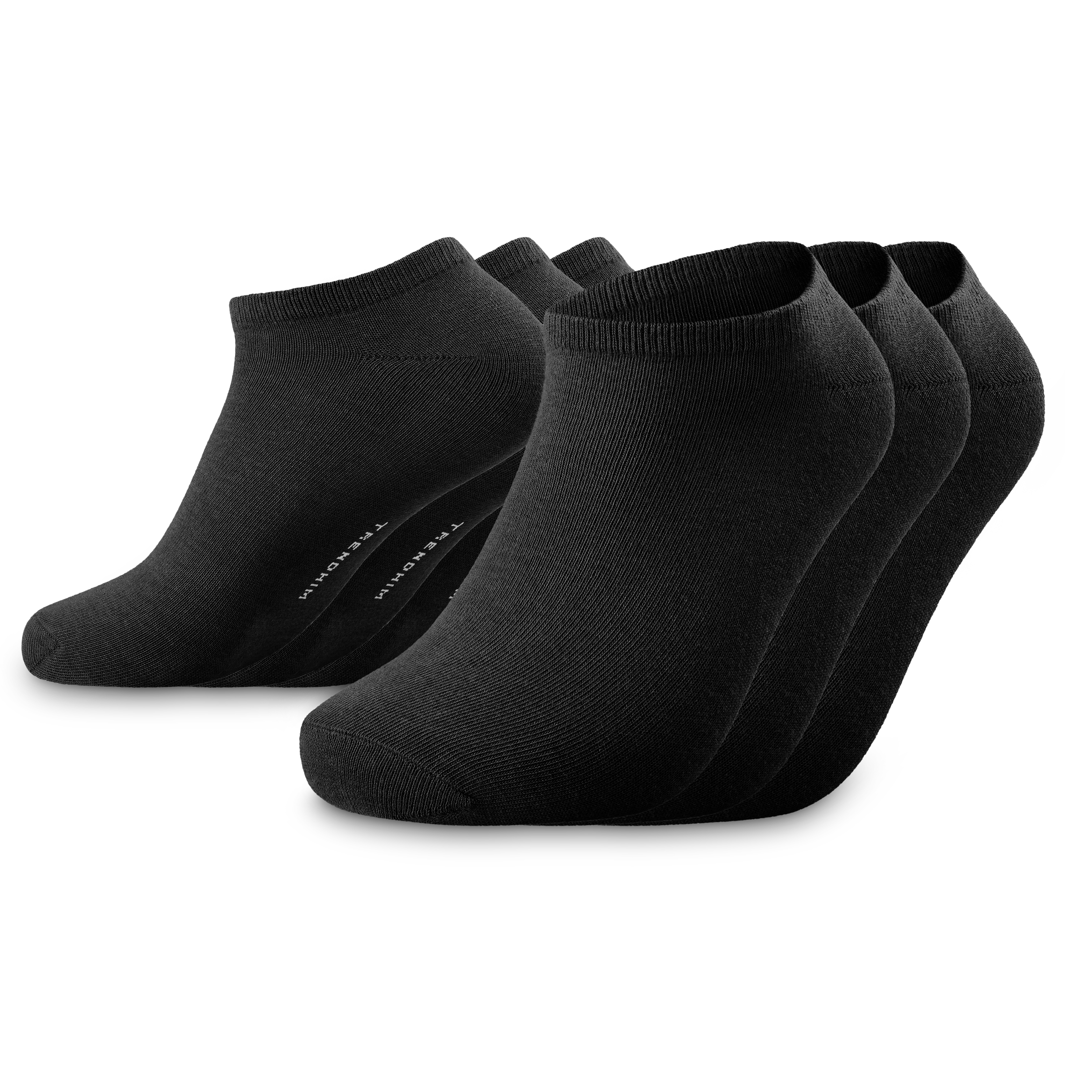 TrueFeel | 3-Pack Schwarze Bambus-Knöchelsocken - 1