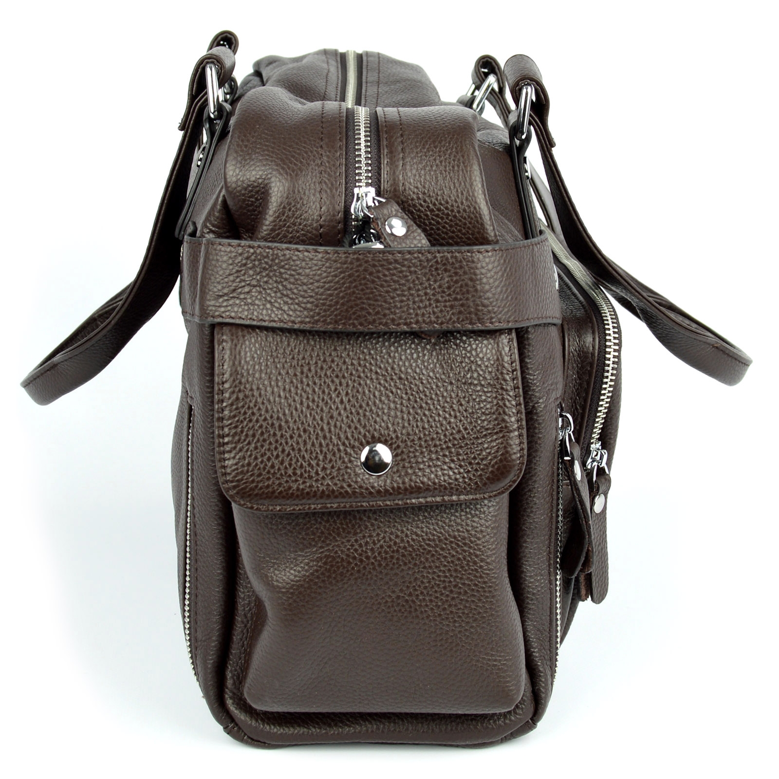 Exklusive braune VT Ledertasche - 5
