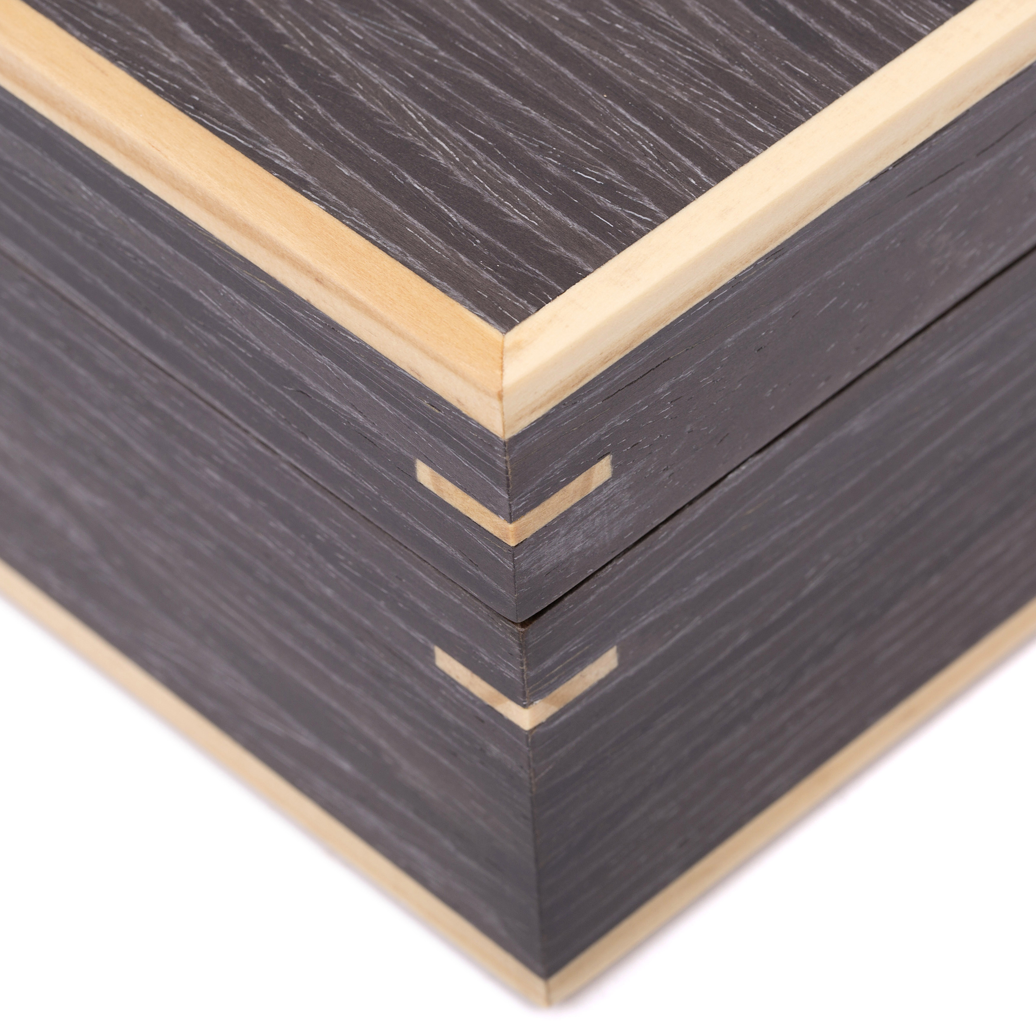 Grijze Strakke Walnoten Houten Horloge Box - 5 Horloges - 9