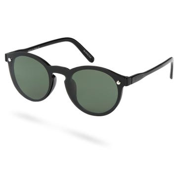 Wye Black & Green Vista Sunglasses