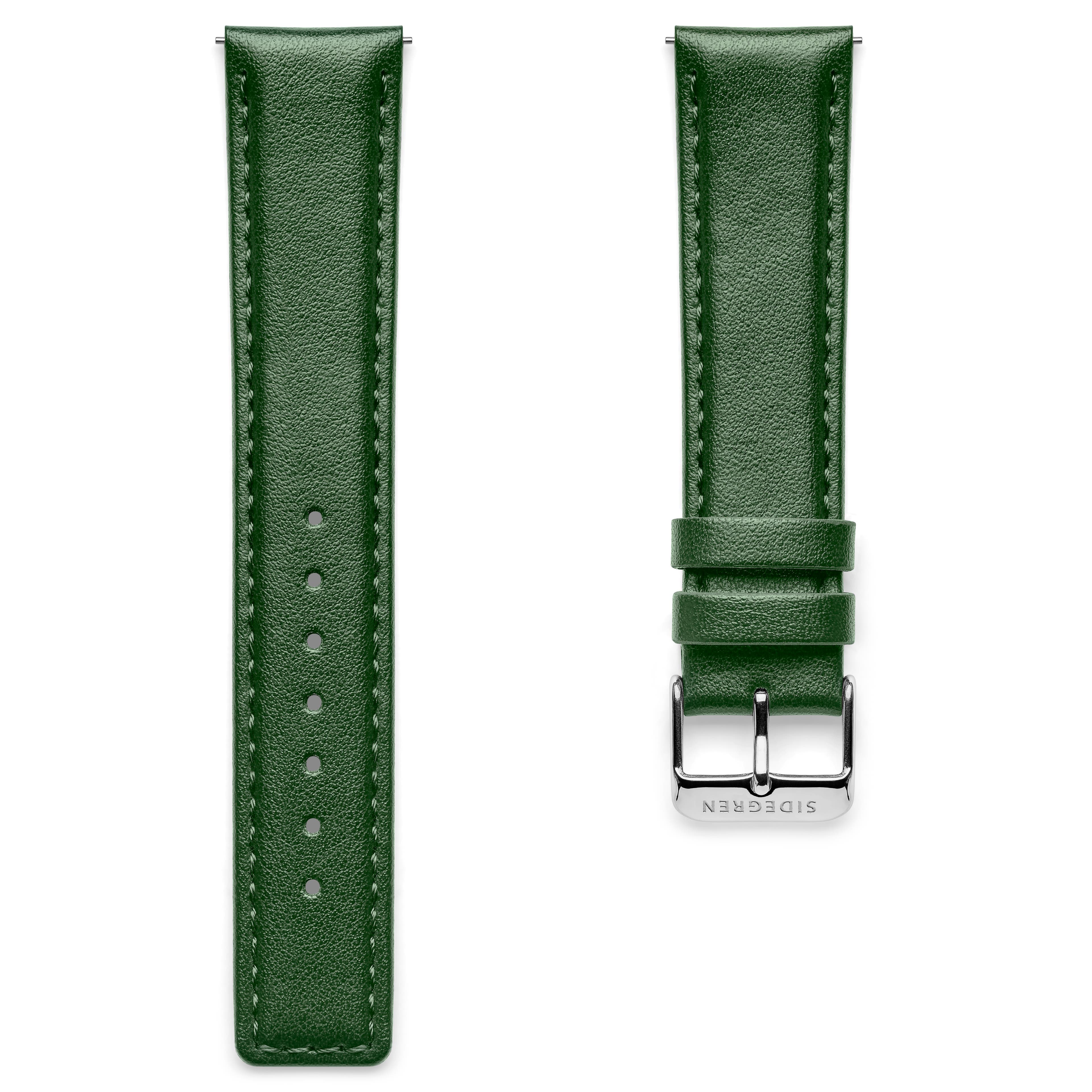 Solis | Zelený remienok na hodinky z vegánskej kože