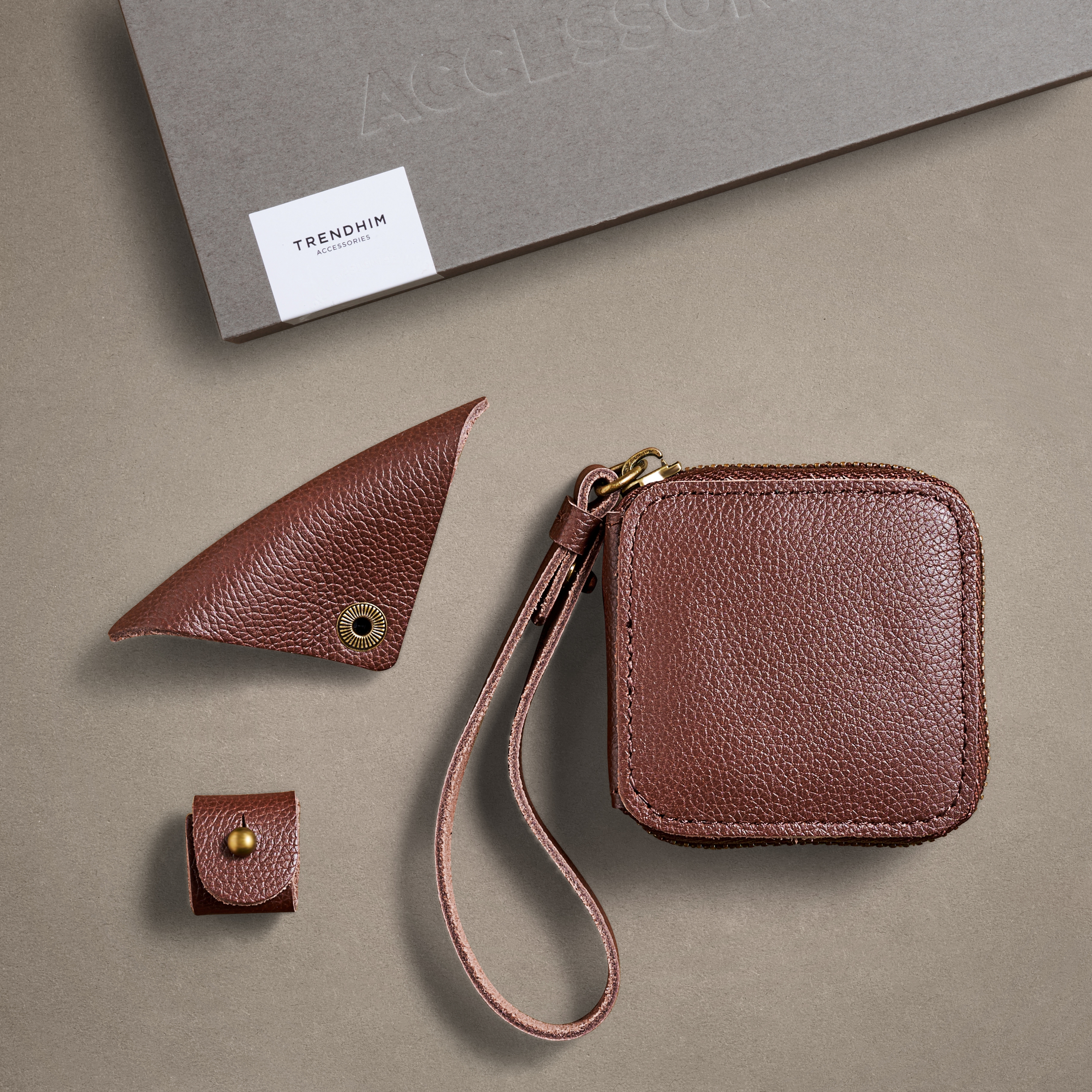 Professionelle Organizer-Geschenkbox | Braunes Leder - 2