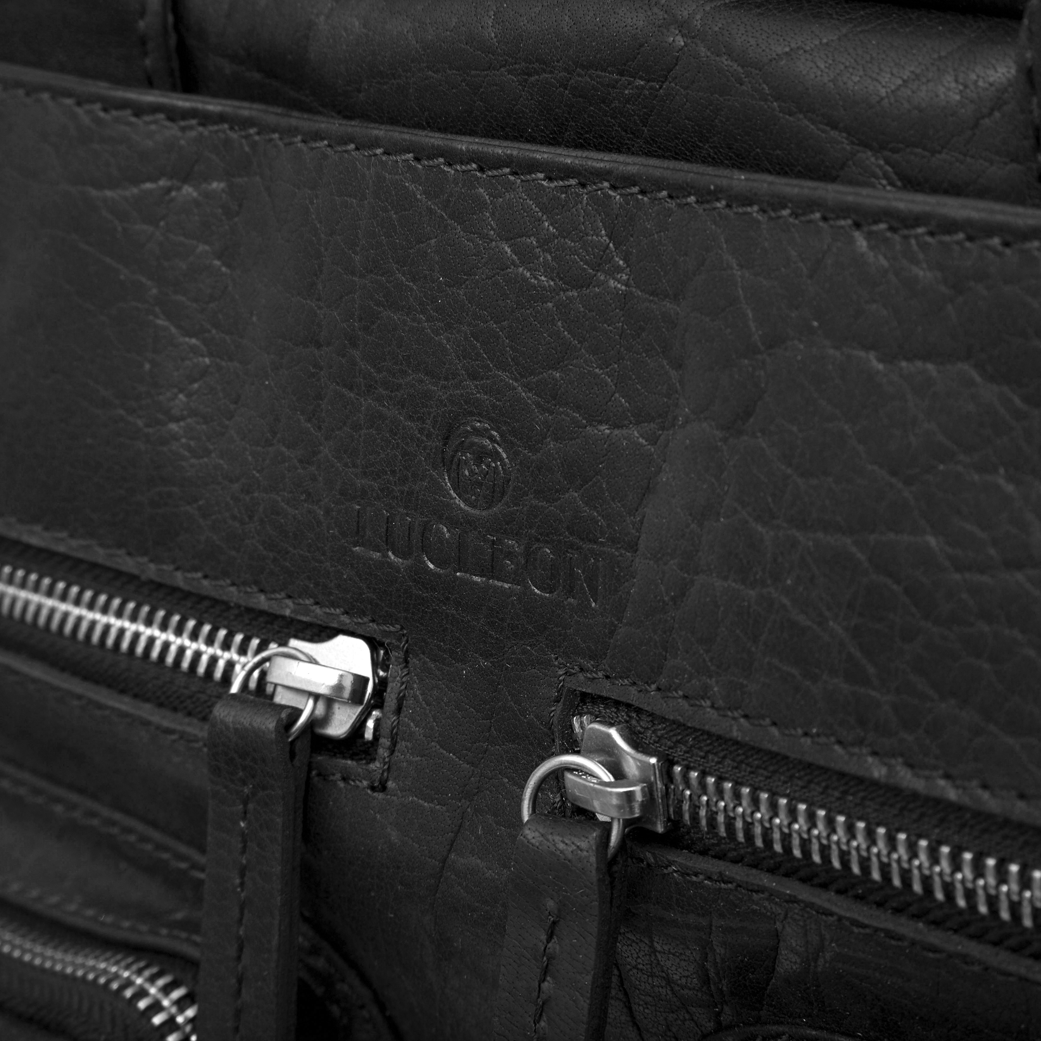 Sac de voyage Montréal Combi en cuir noir  - 14