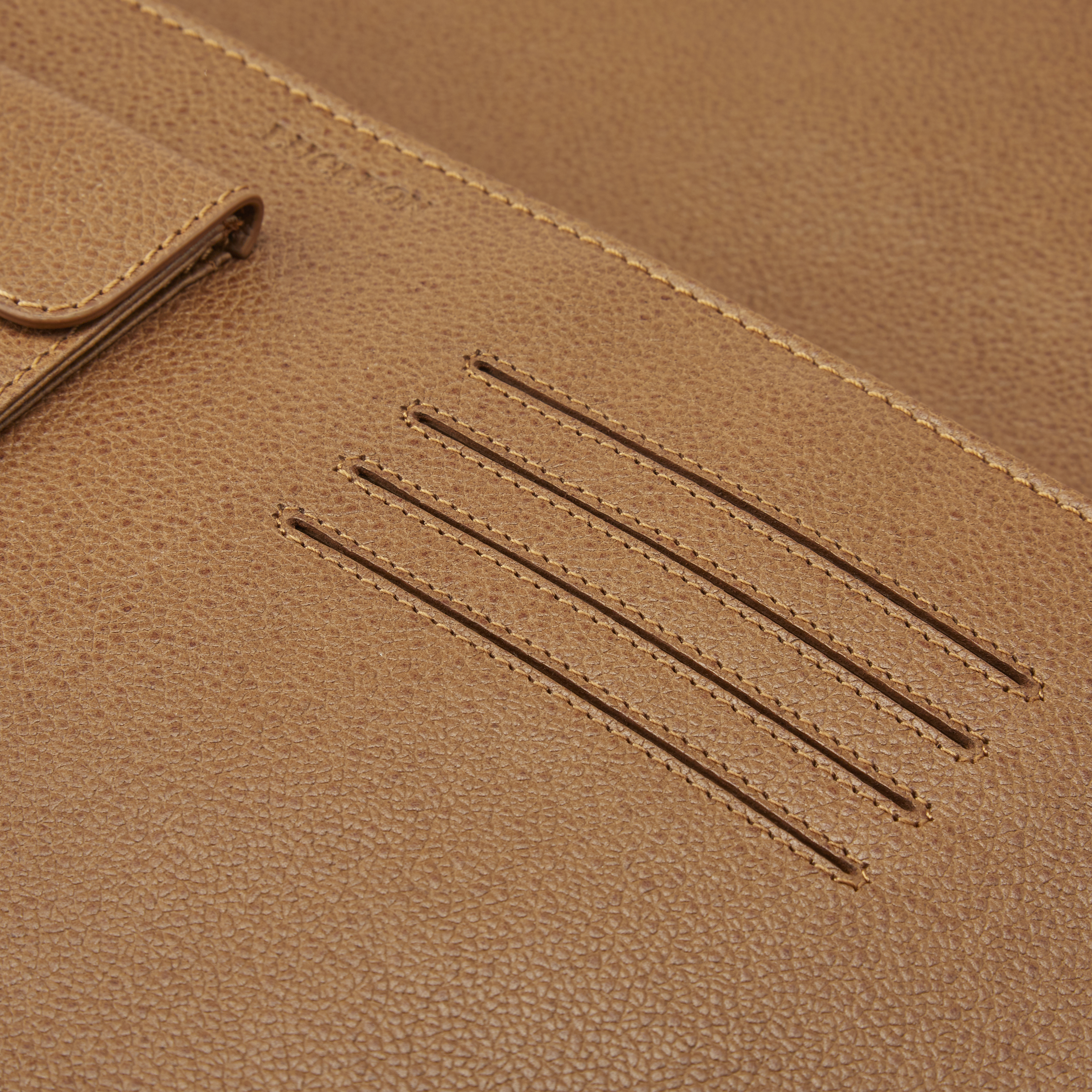 13" Tan Leather Laptop Case - 8