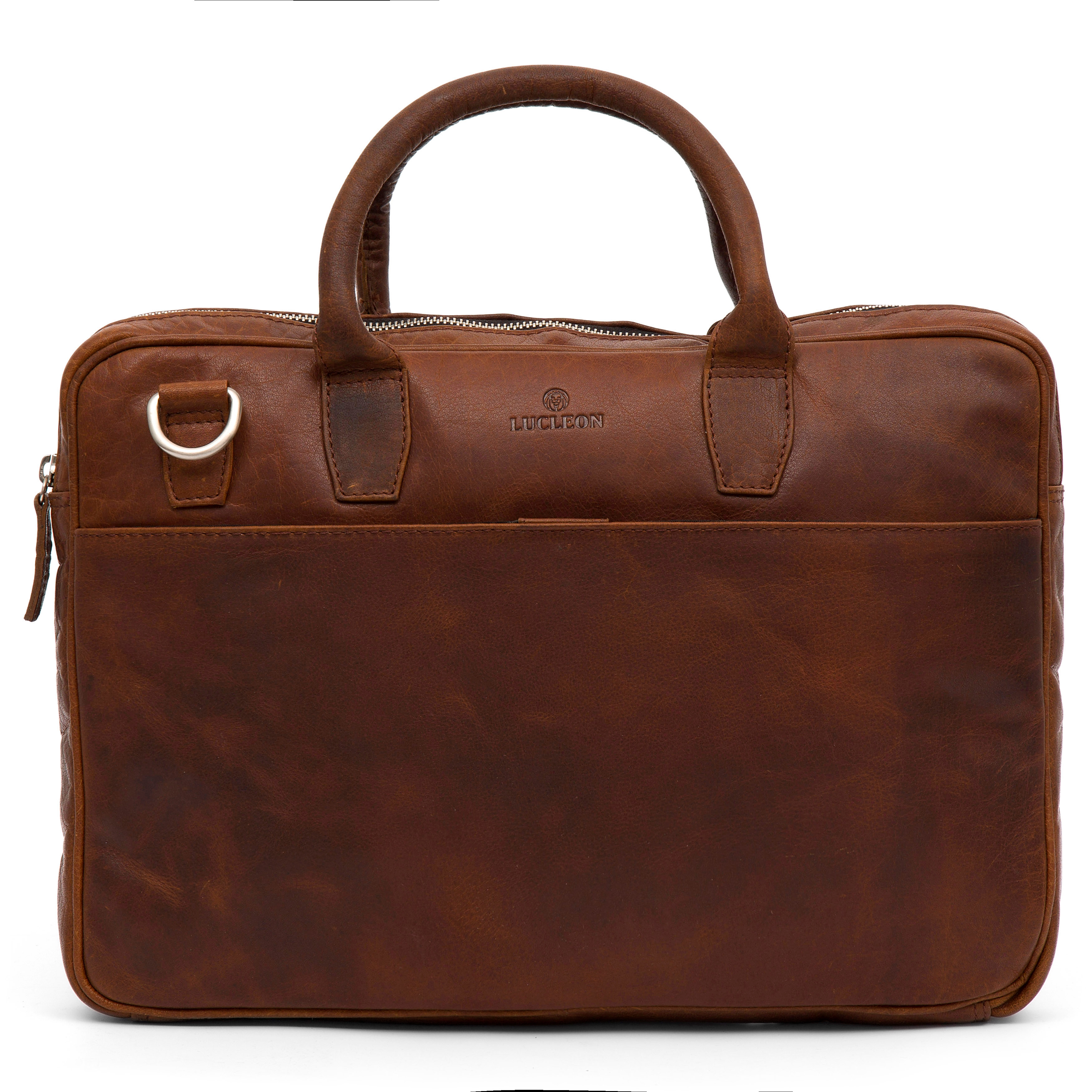 Montreal Slim Executive Hellbraune Ledertasche 13 Zoll  - 5