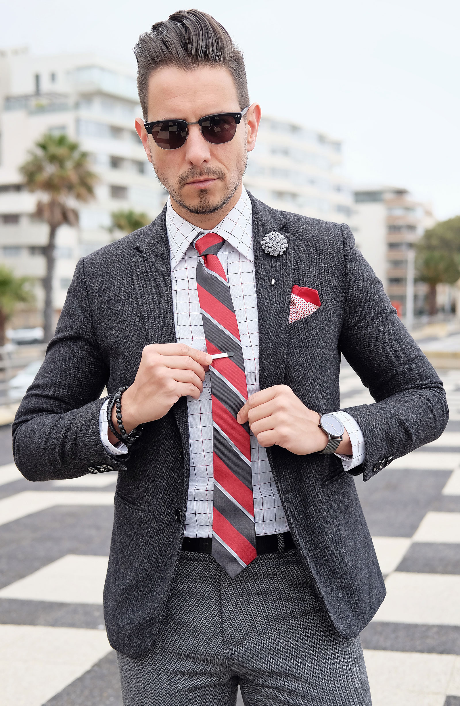 Creative Grey Lapel Flower - 5