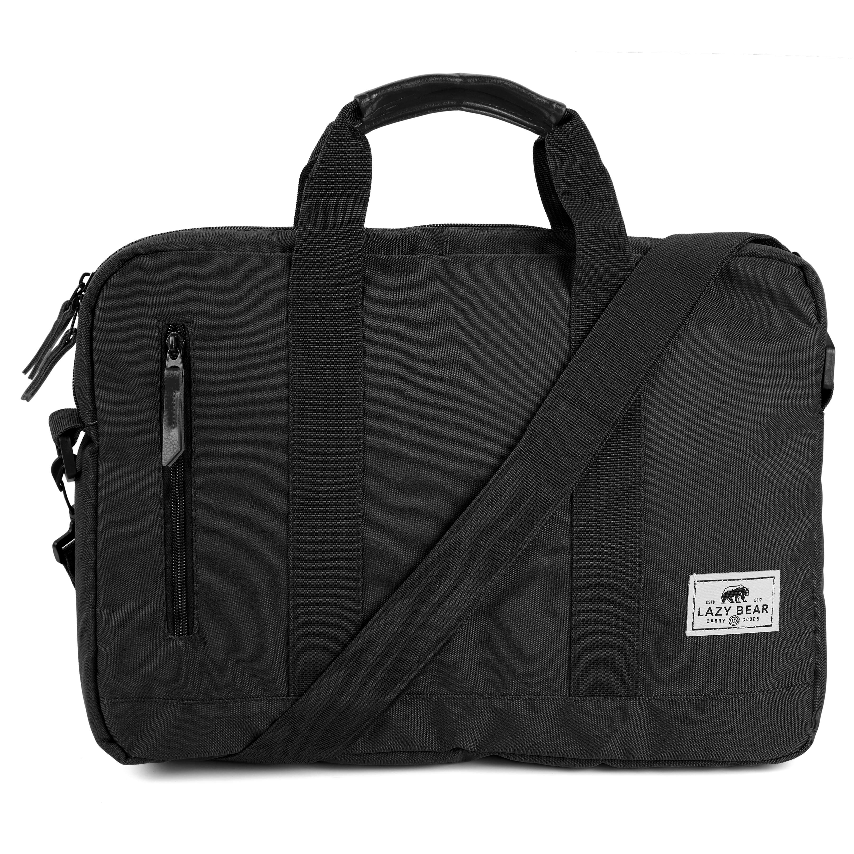 Logan Schwarze Laptoptasche - 2