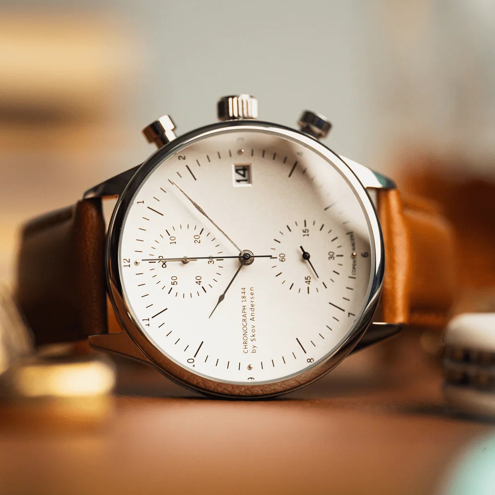 時計 ABOUT VINTAGE 1844 WHITE About Vintage 1844 Chronograph Steel / White Watch | Maclin