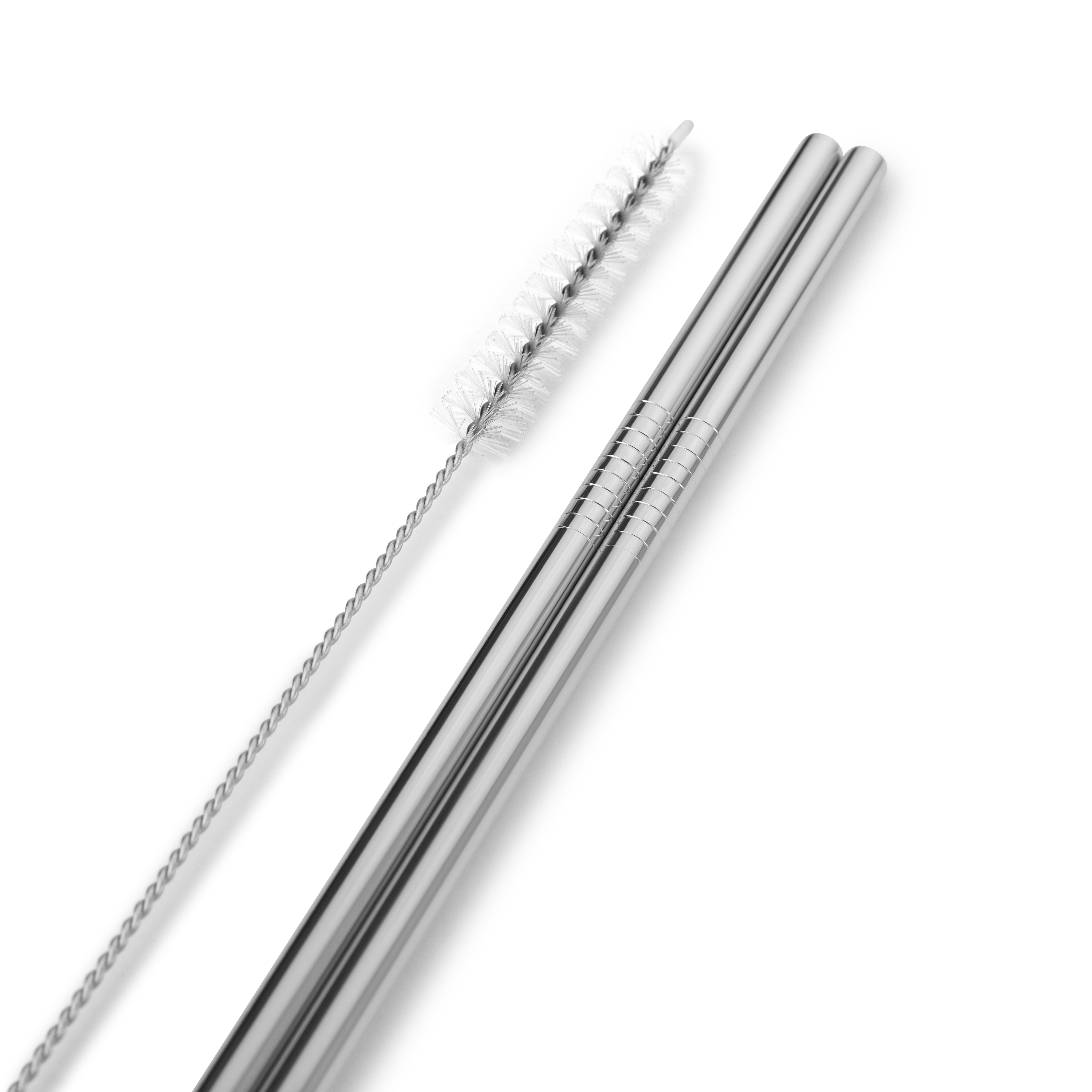 Oppvaskmaskinvennlige Sugerør av Rustfritt Stål | Sett med 2 - 2