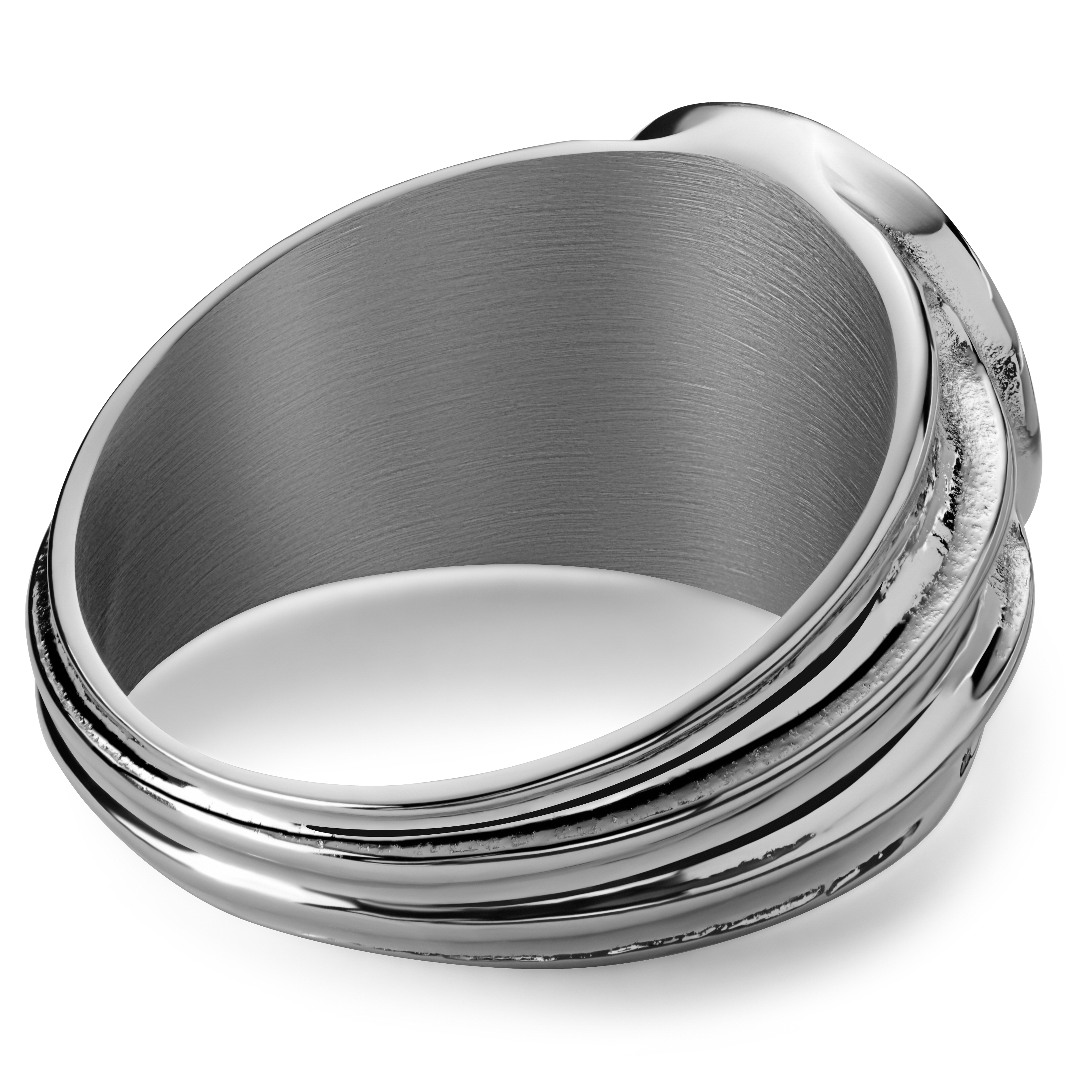 Atlantis | Gerillter Perlmutt Siegelring - 6