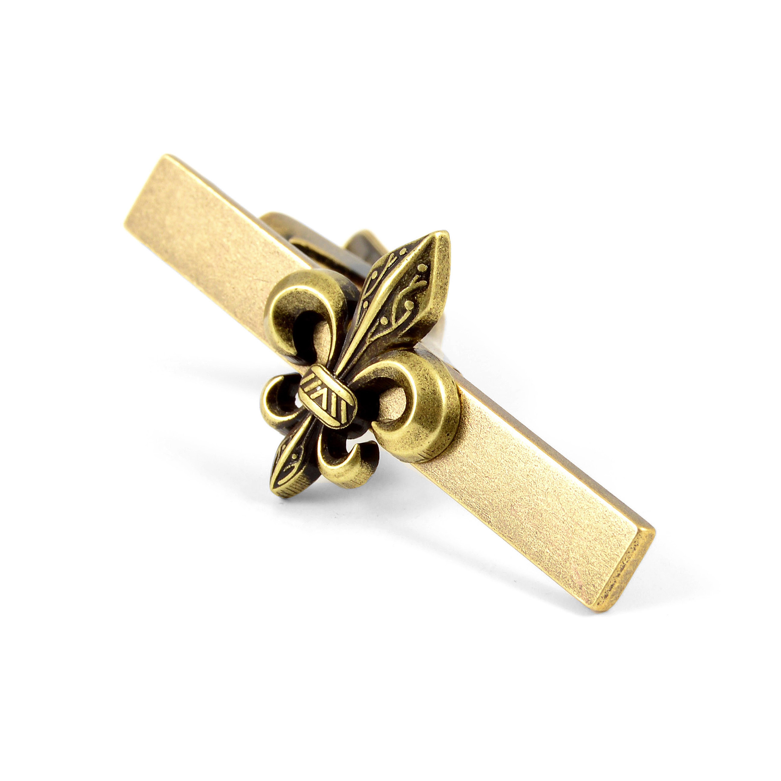 Mola de Gravata Flor-de-Lis em Cobre - 2