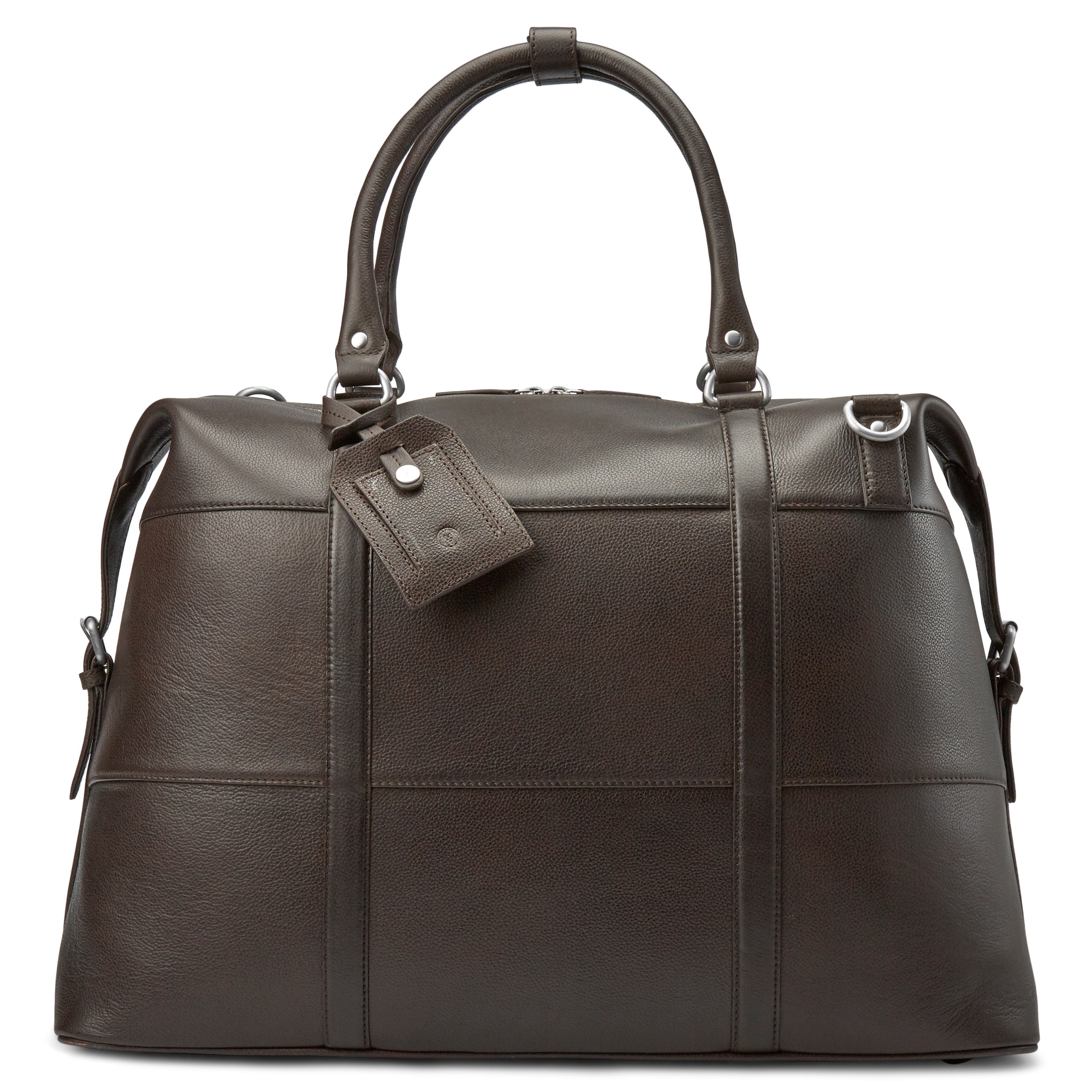 Borsa Sean in pelle marrone scuro - 4