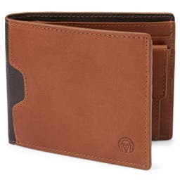 Kožená peňaženka v bledohnedej farbe s RFID ochranou Lukas