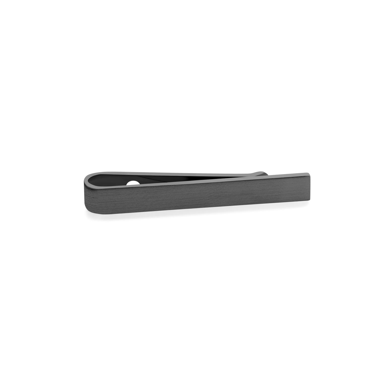Matte Gunmetal Black 4 cm Tie Bar Matte Gunmetal Black 4 cm Tie Bar
