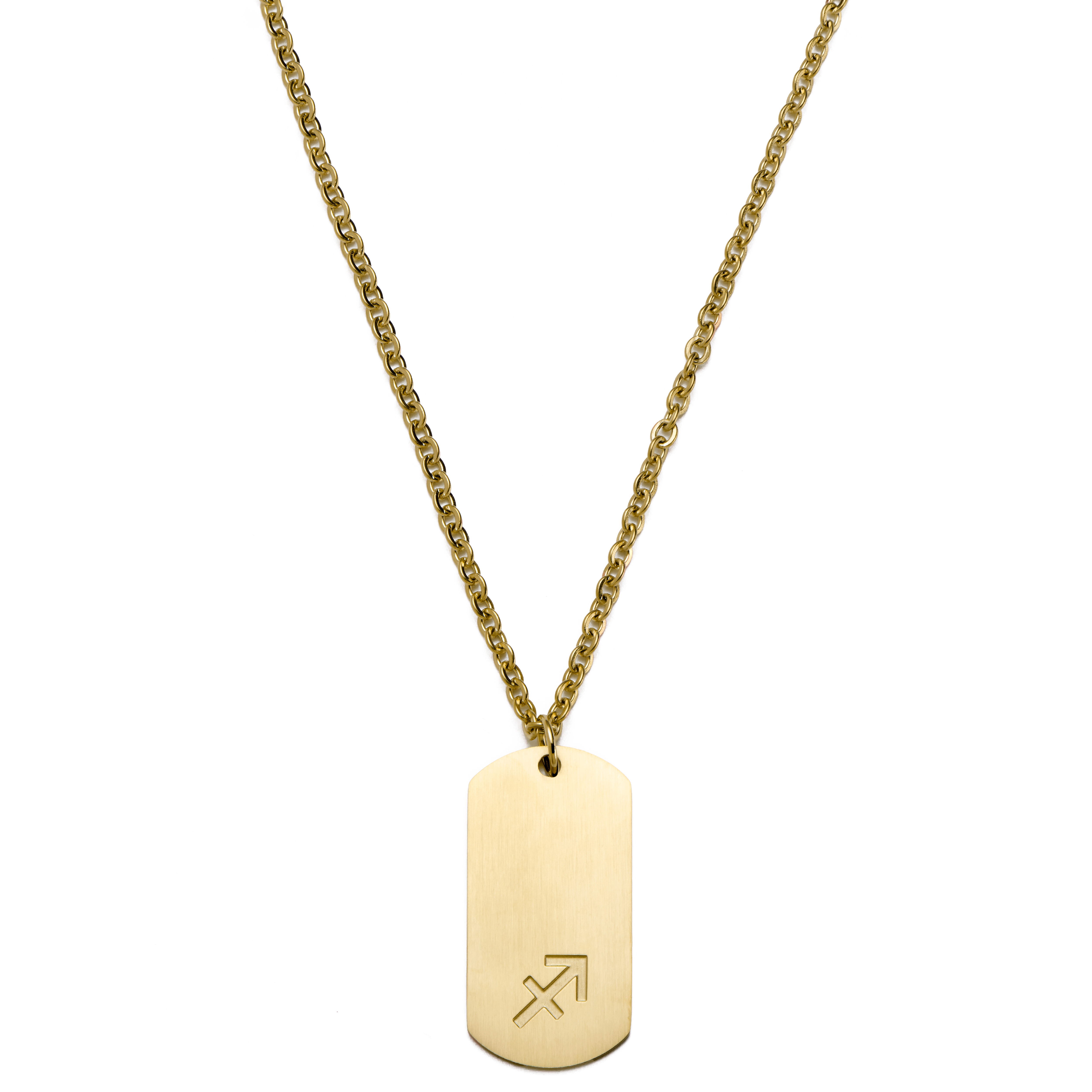 Ruby Sagittarius Zodiac Symbol Textured Frame Medallion Pendant in Sterling  Silver with 14K Gold Plate | Zales Outlet