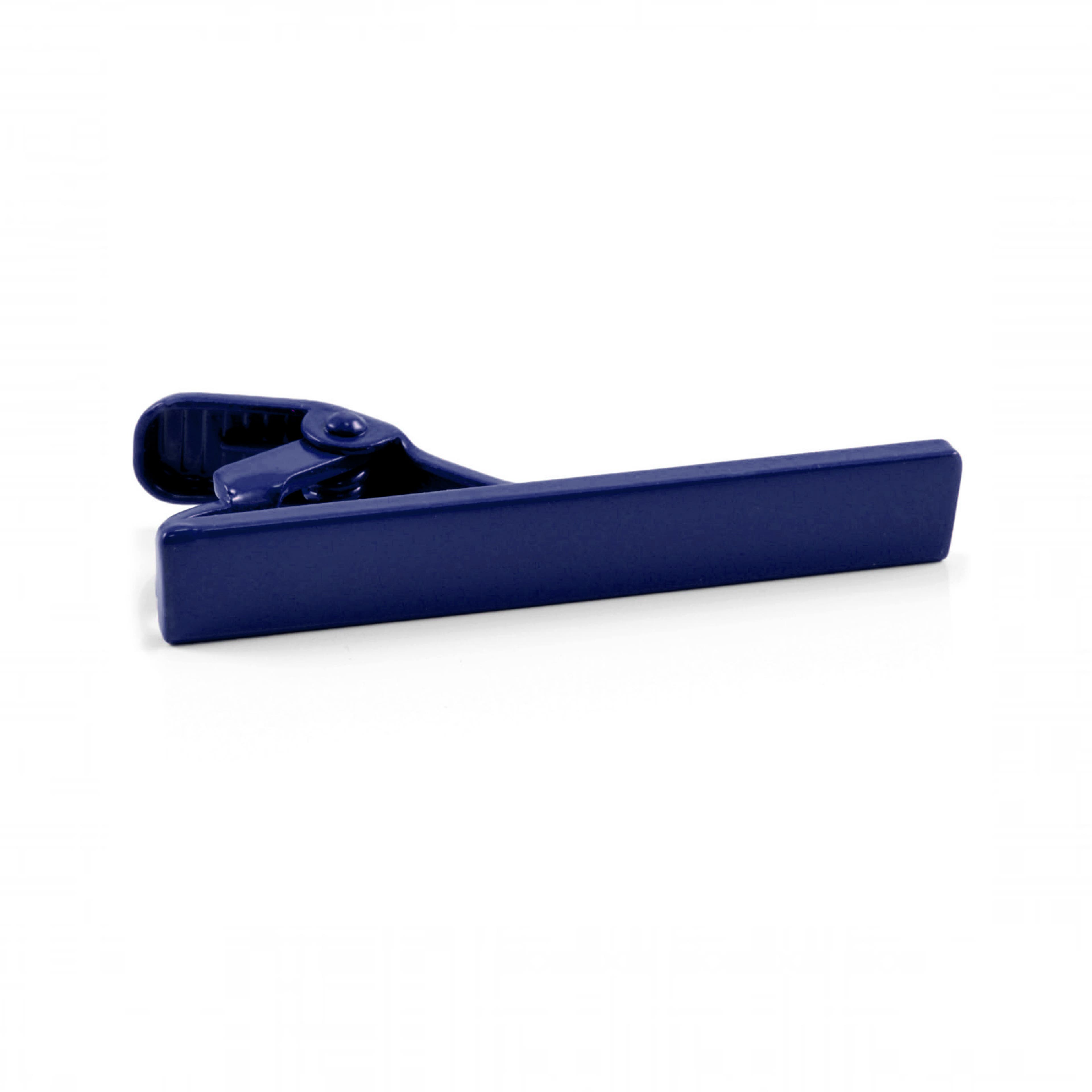 Short Dark Blue Tie Clip