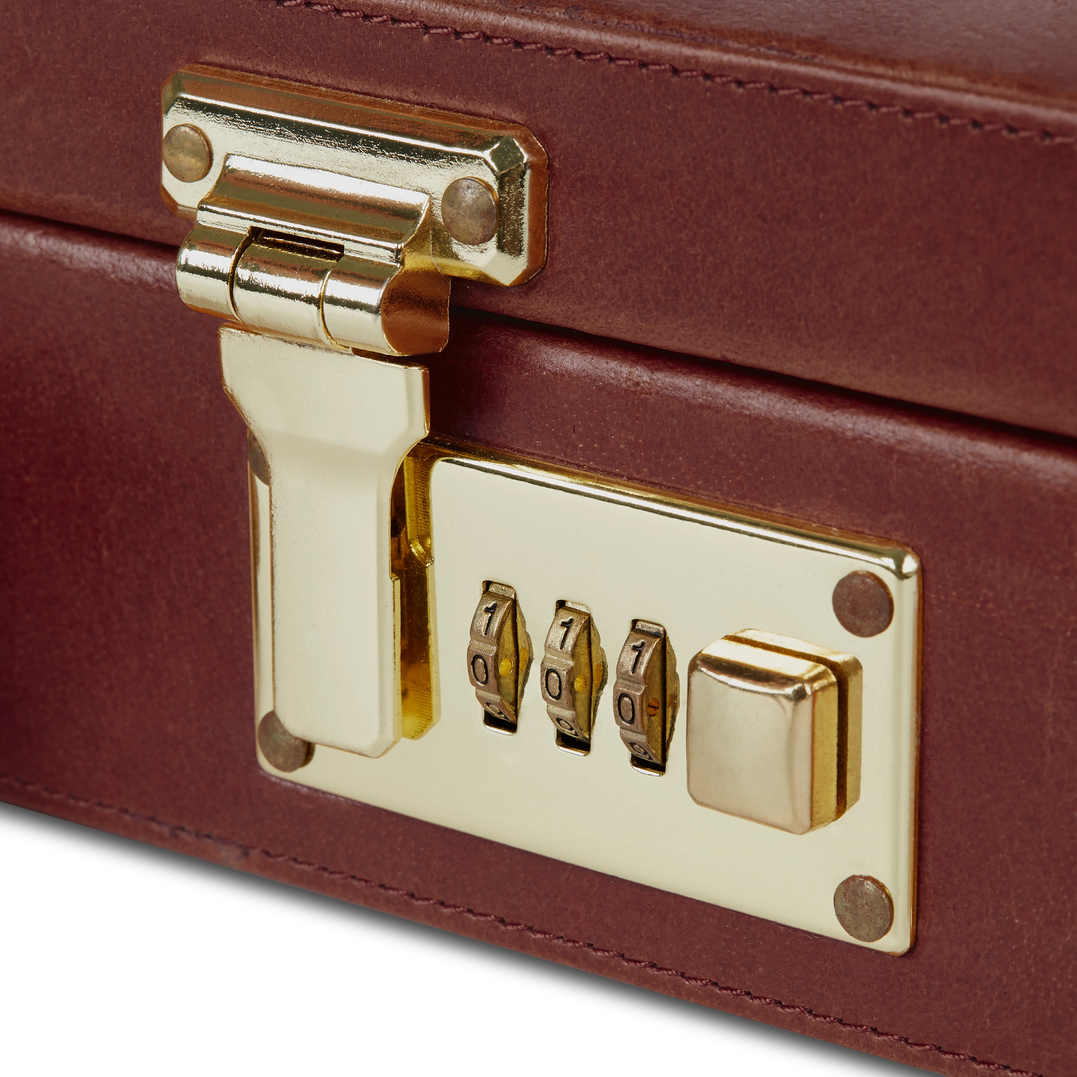 Braune Büffelleder Aktentasche - 6