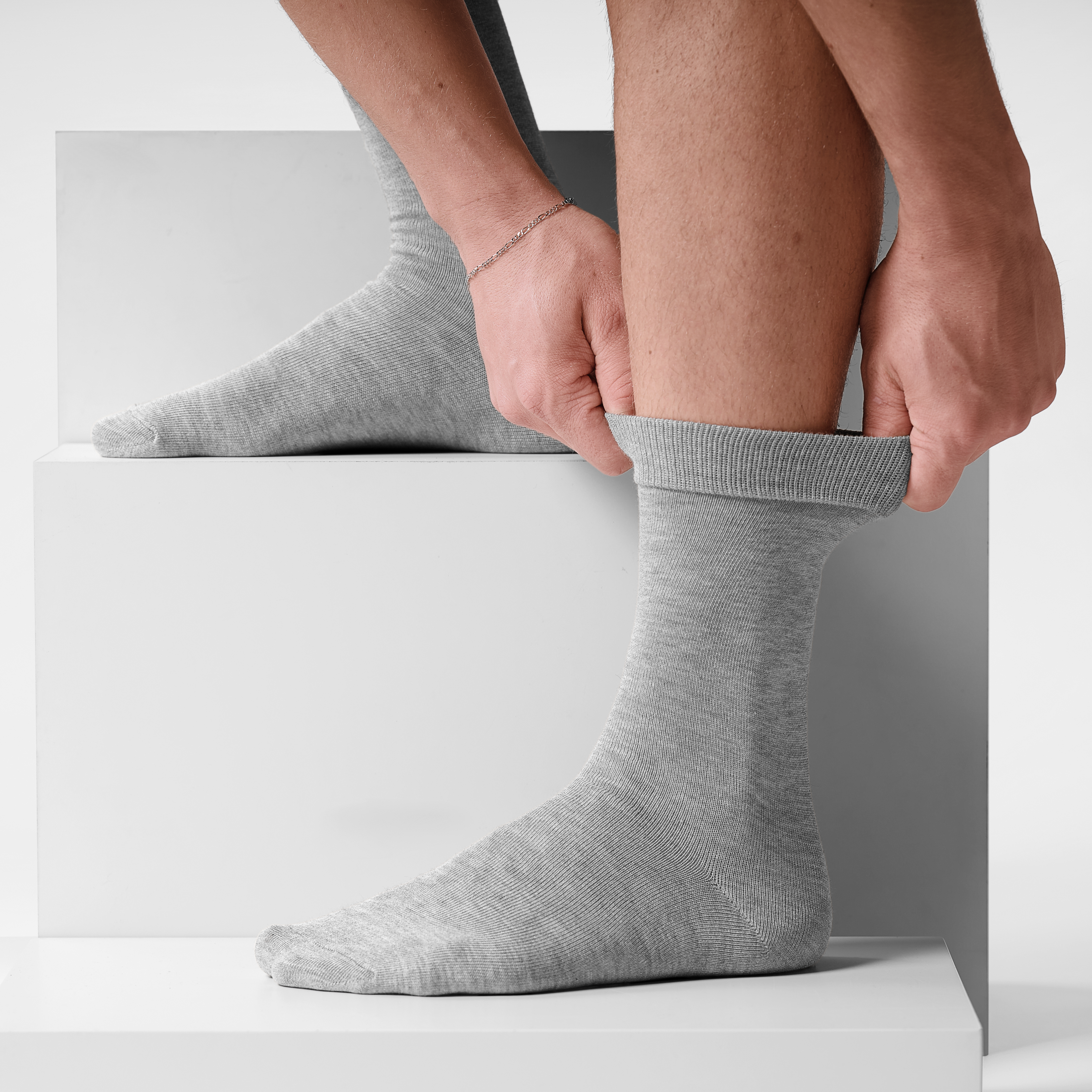 FreeFeel | Ljusgrå Strumpor i Bambu - 5