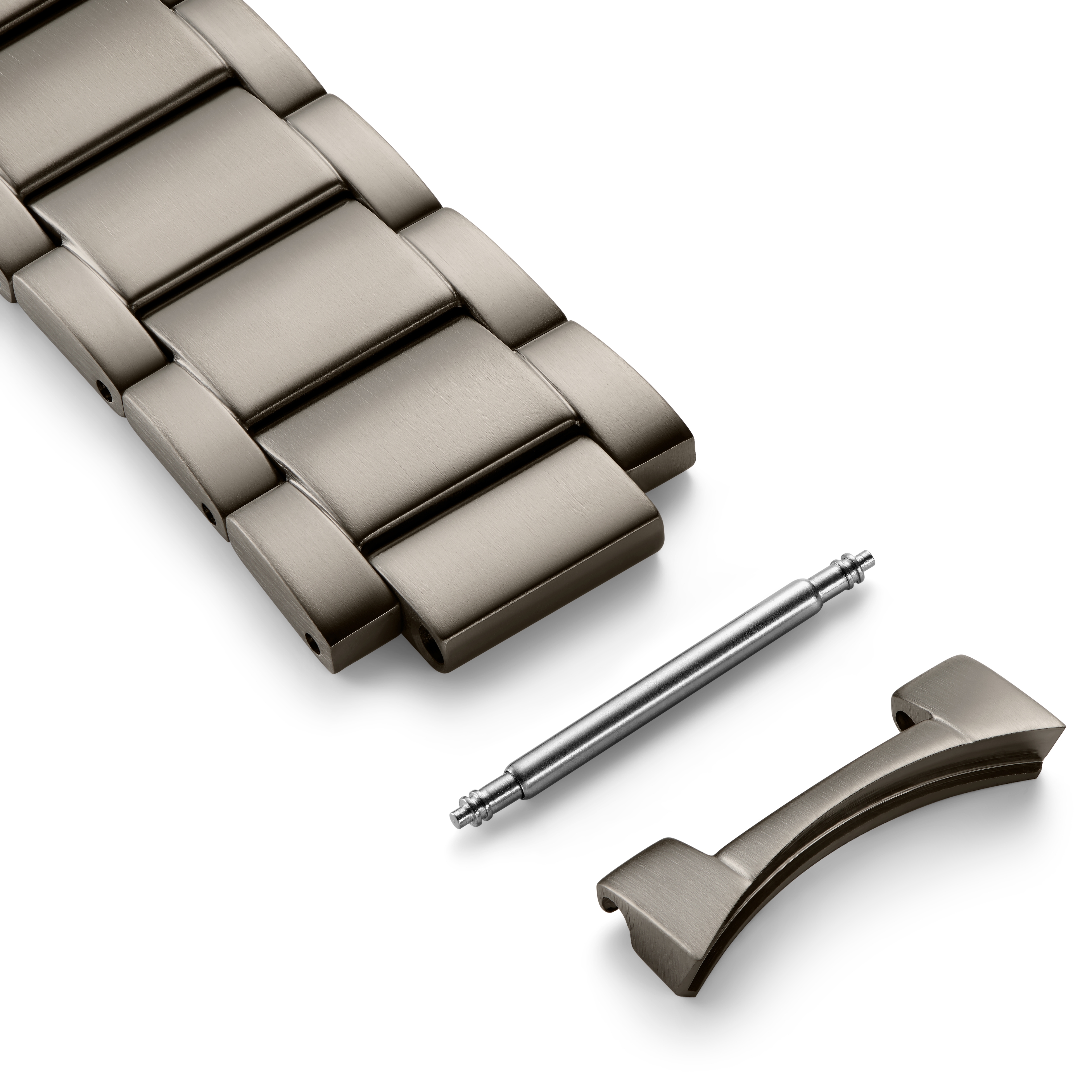 Yves | Gunmetal Grey Stainless Steel Watch Strap - 4