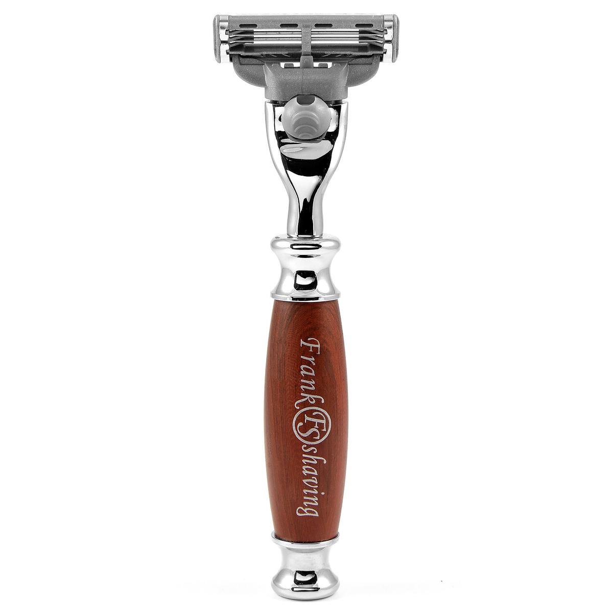 Brown Wooden Razor | Frank Shaving | 30 day return policy