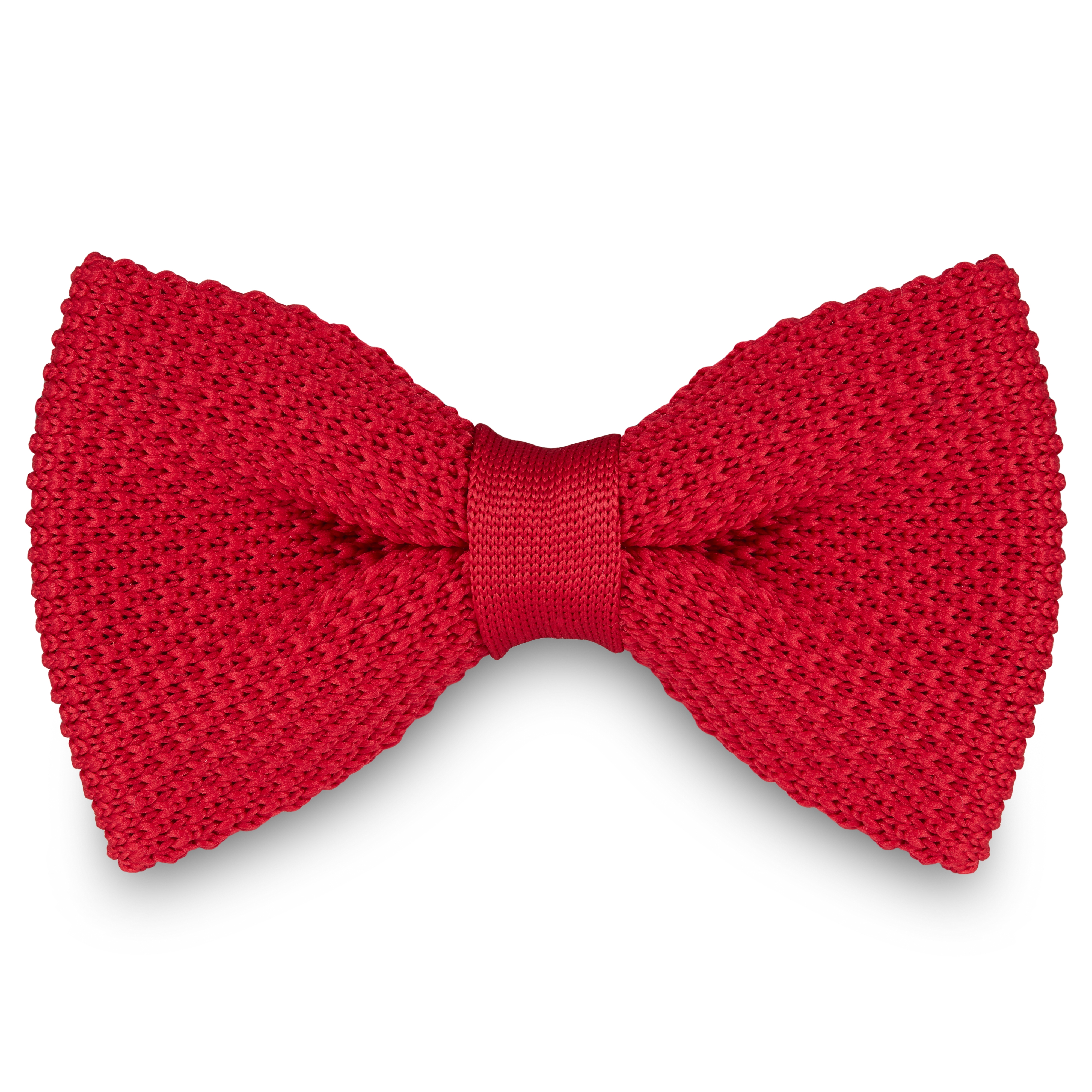 Robijnkleurige Gebreide Vlinderdas - 1