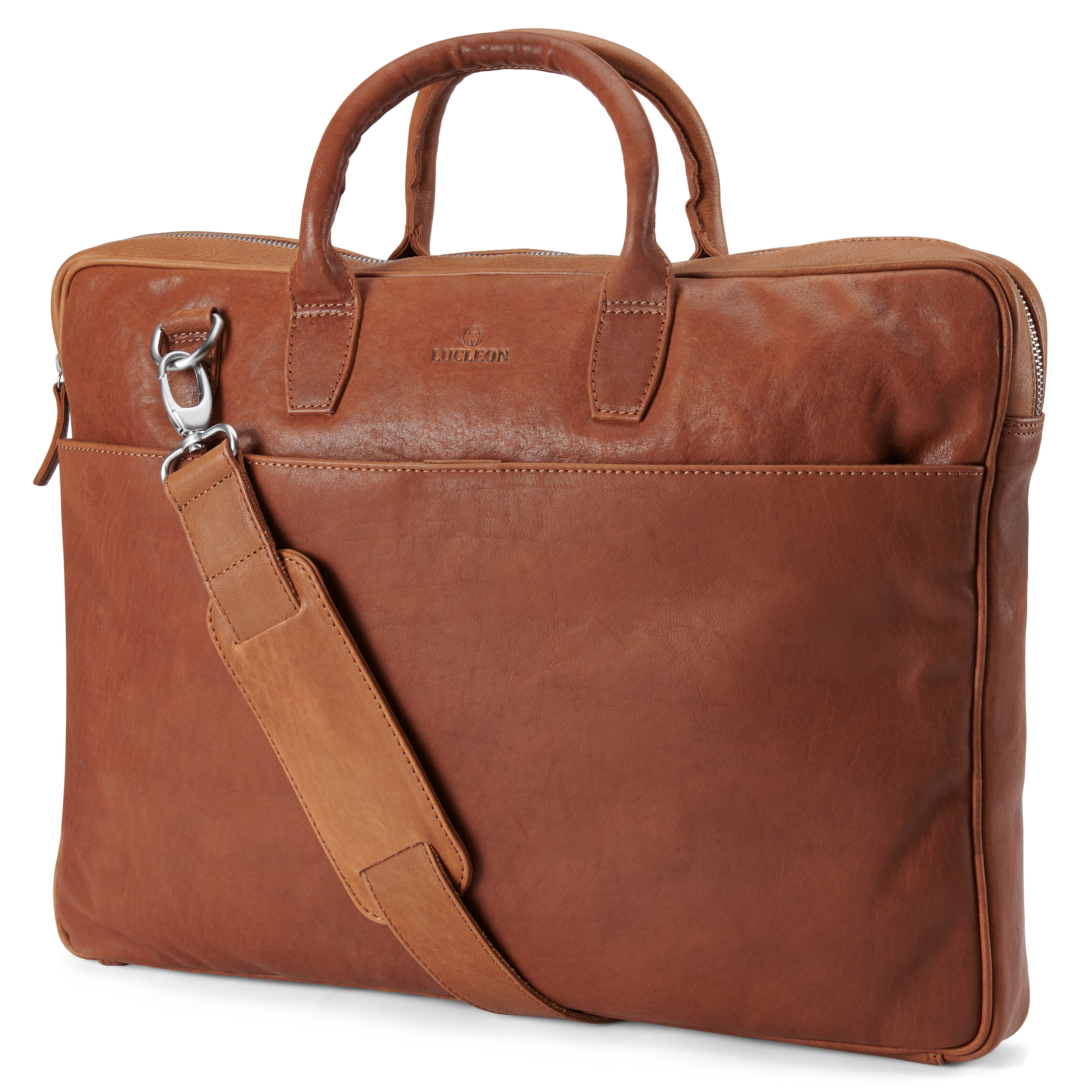 Kambodsja Slank Lysebrun 17" Skinnveske - 1