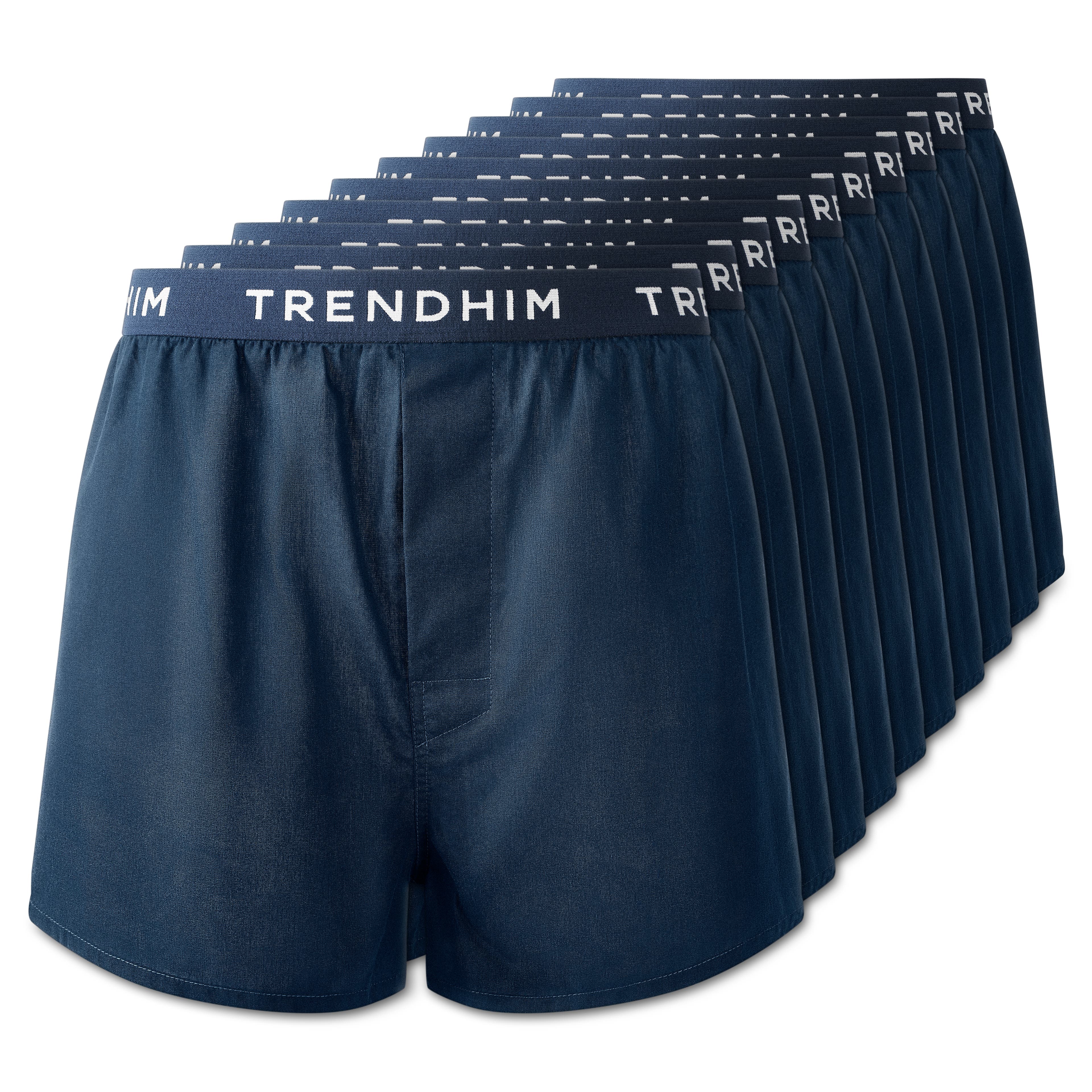 AirFeel | Set van 10 marineblauwe loszittende katoenen boxershorts AirFeel | Set van 10 marineblauwe loszittende katoenen boxershorts