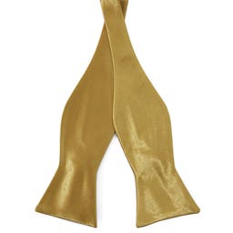Shiny Golden Basic Basic Self-Tie Bow Tie