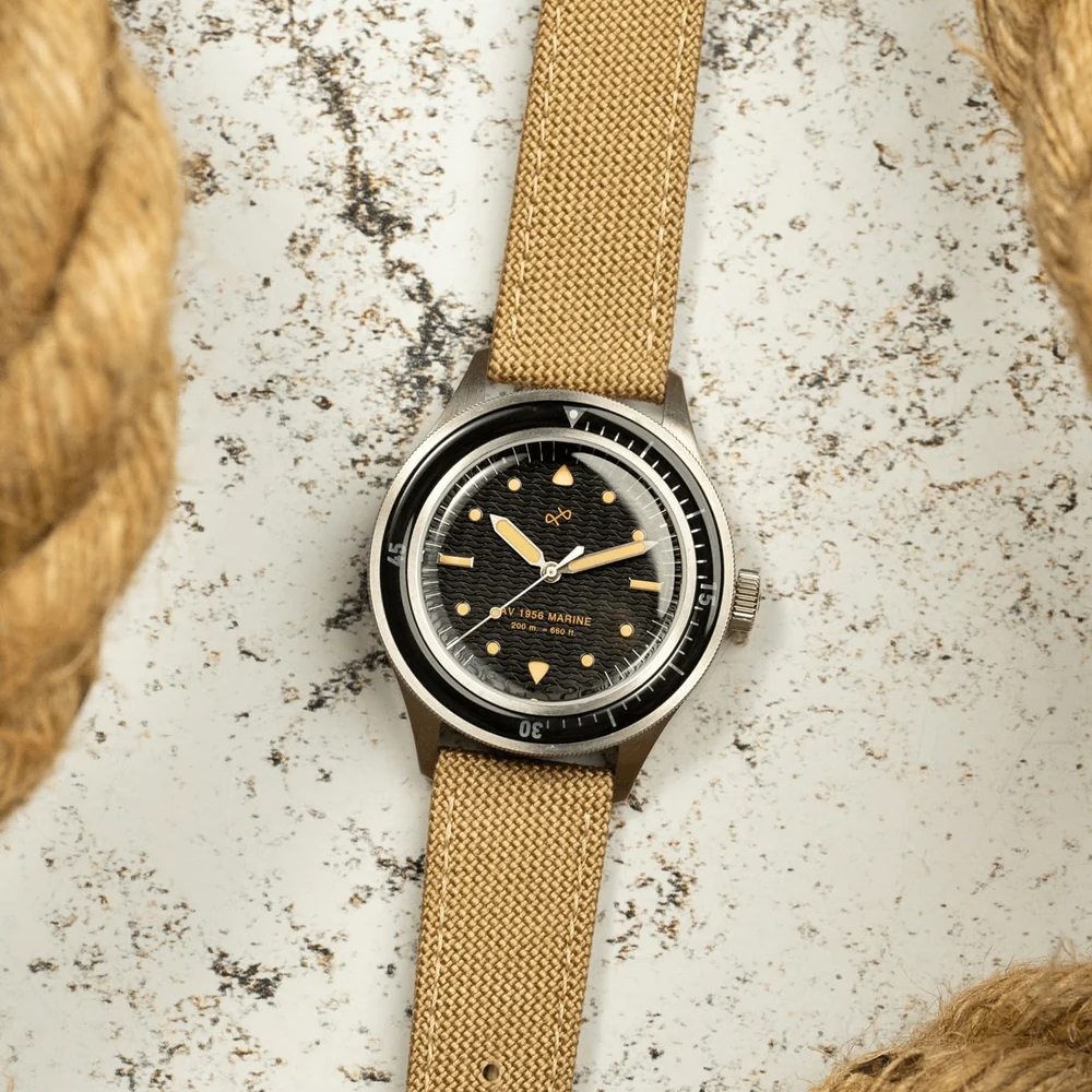 1956 Marine | Stal chirurgiczna i czarny - 5