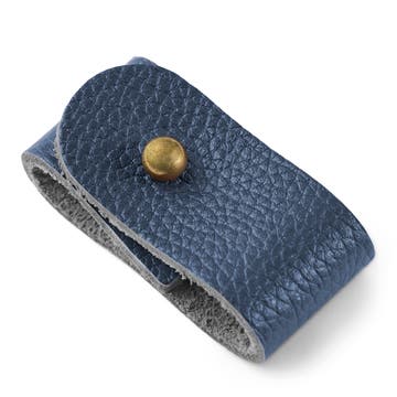 Cable Organiser | Navy Leather | Wide Cable Organiser | Navy Leather | Wide