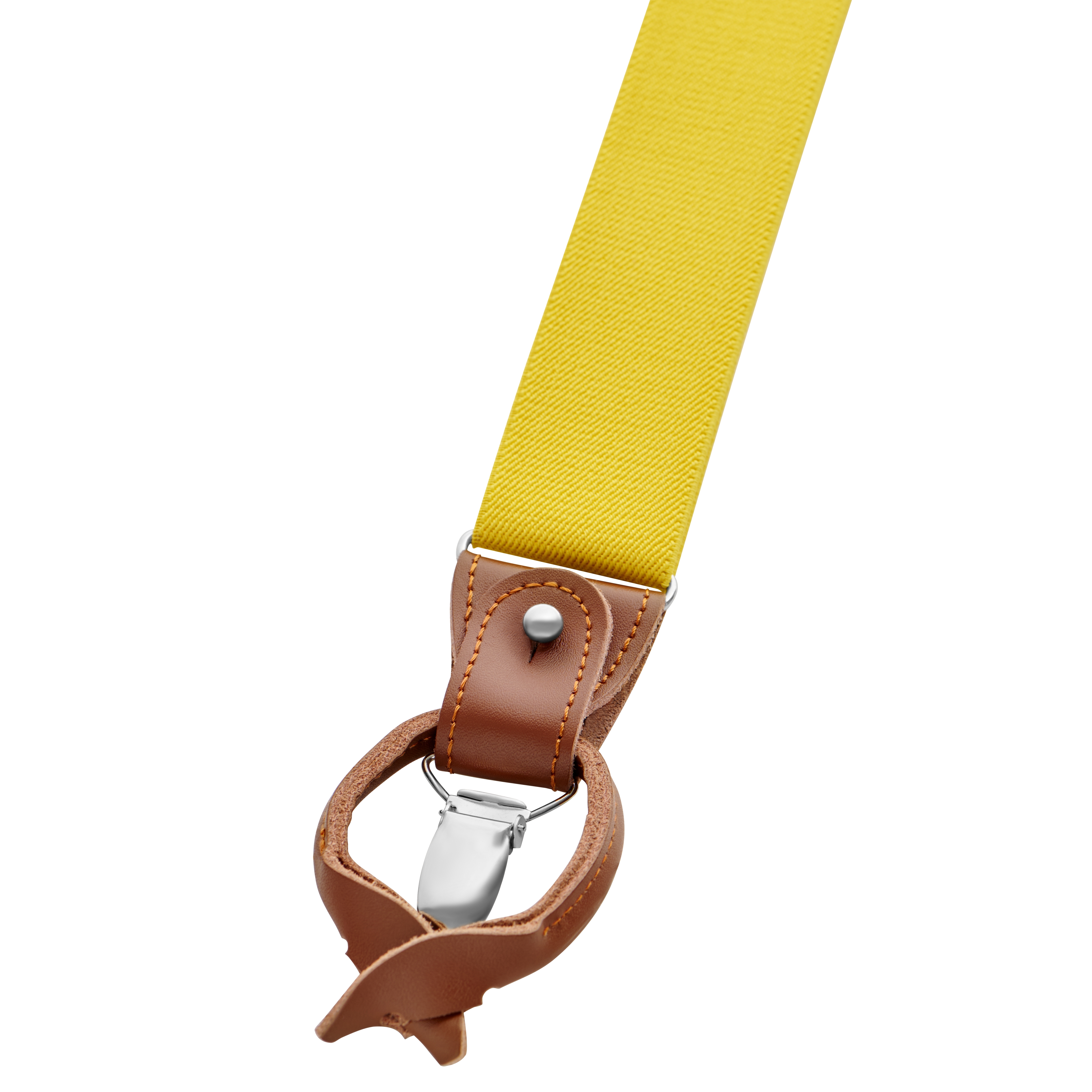 Vexel | Bretelles larges convertibles en X de couleur jaune d'or - 3