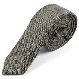 Retro Grey Cashmere Wool Tie