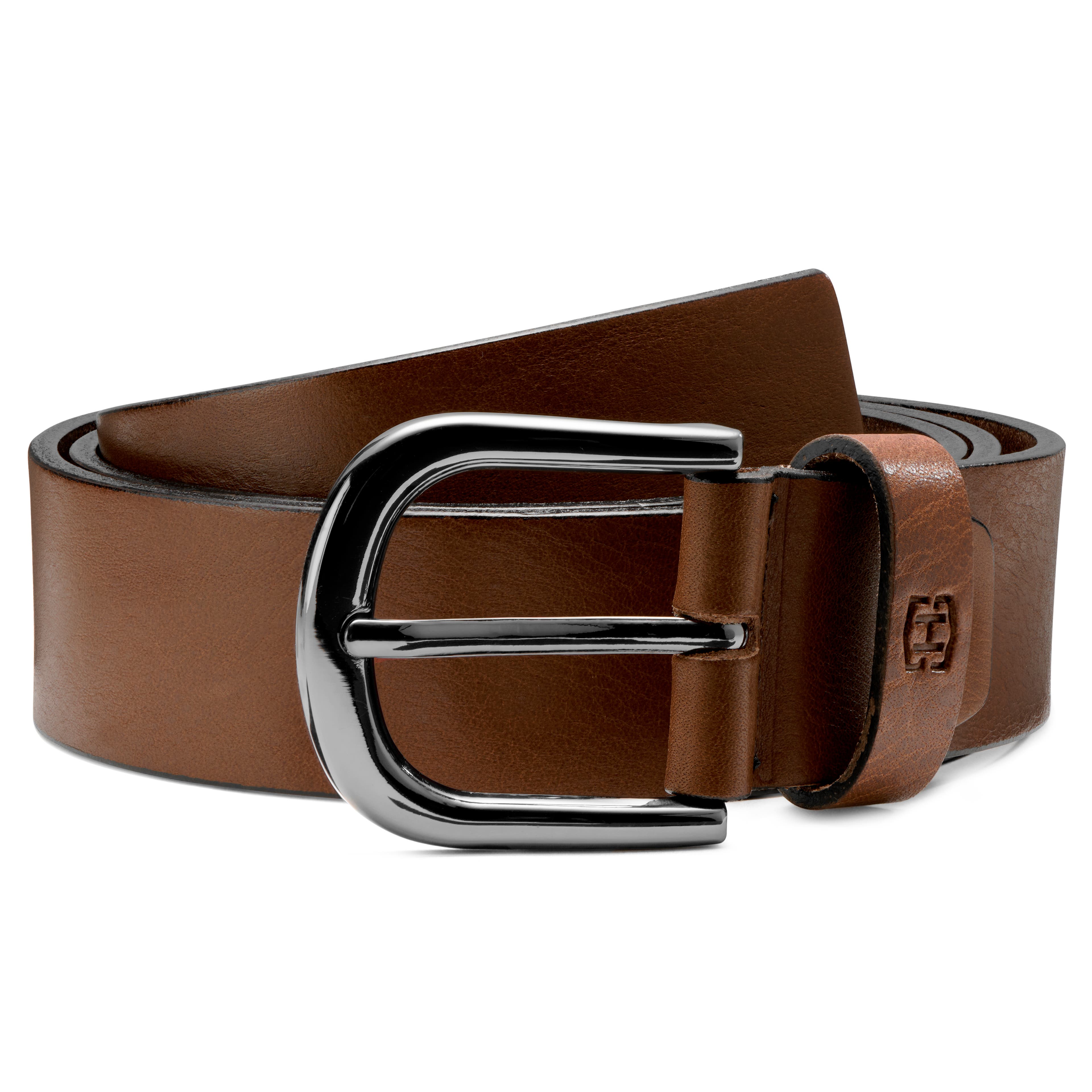 Santiago Brown Full-grain Leather Belt