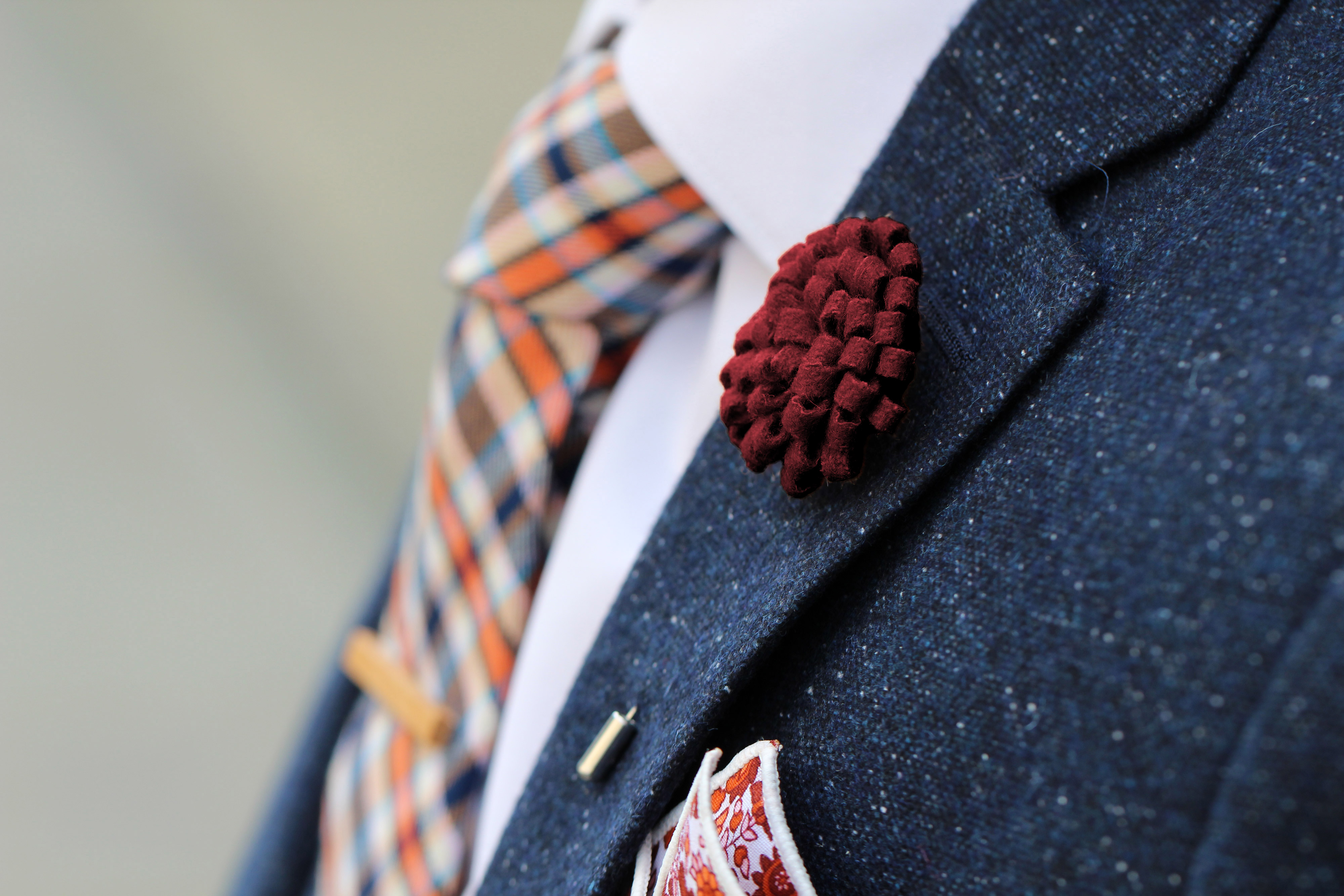 Kreativ Bordeaux Reversnål - 4